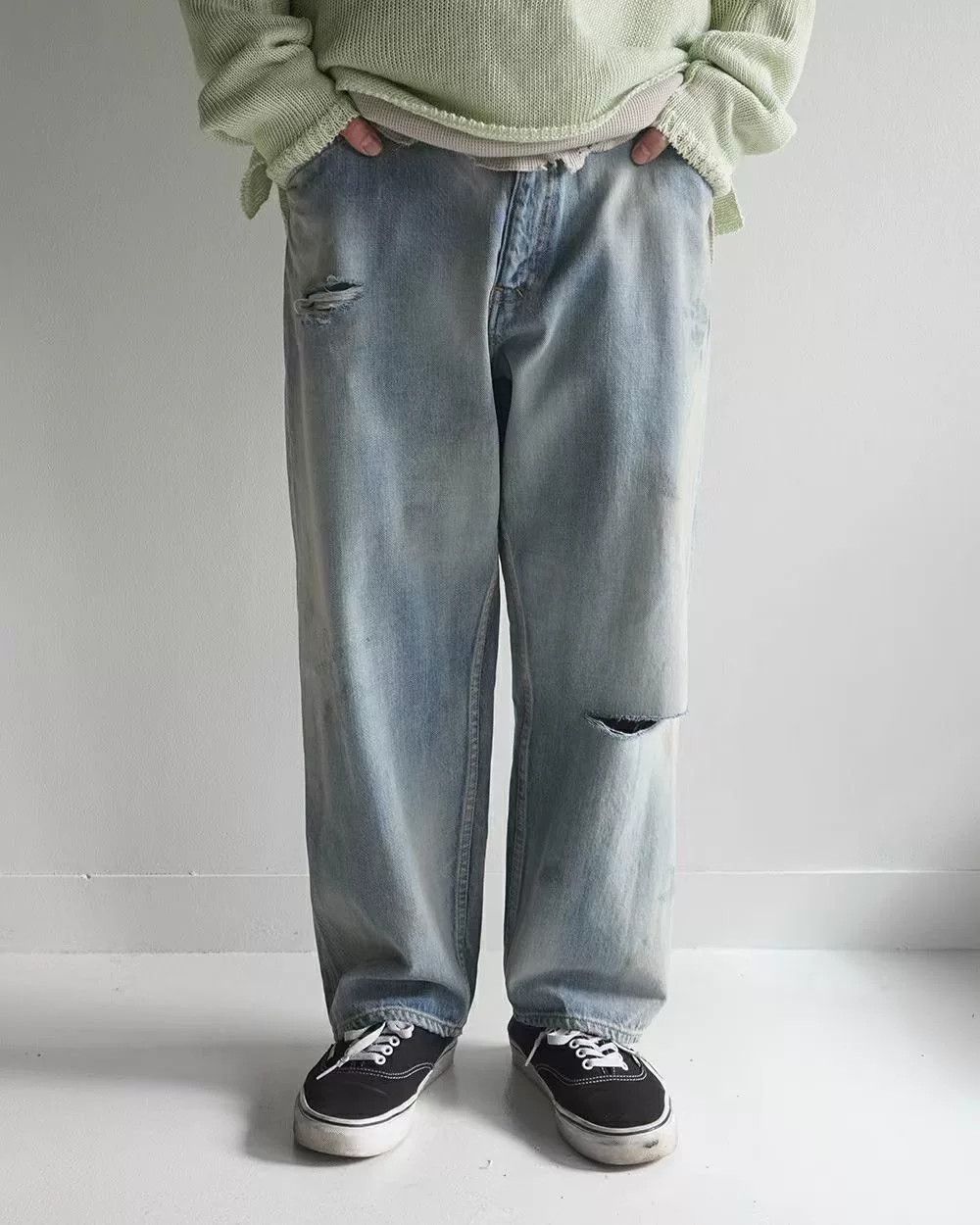Japanese Brand ANCELLM Selvedge Tapered Denim Pants Size US 26 / EU 42 - 9 Thumbnail