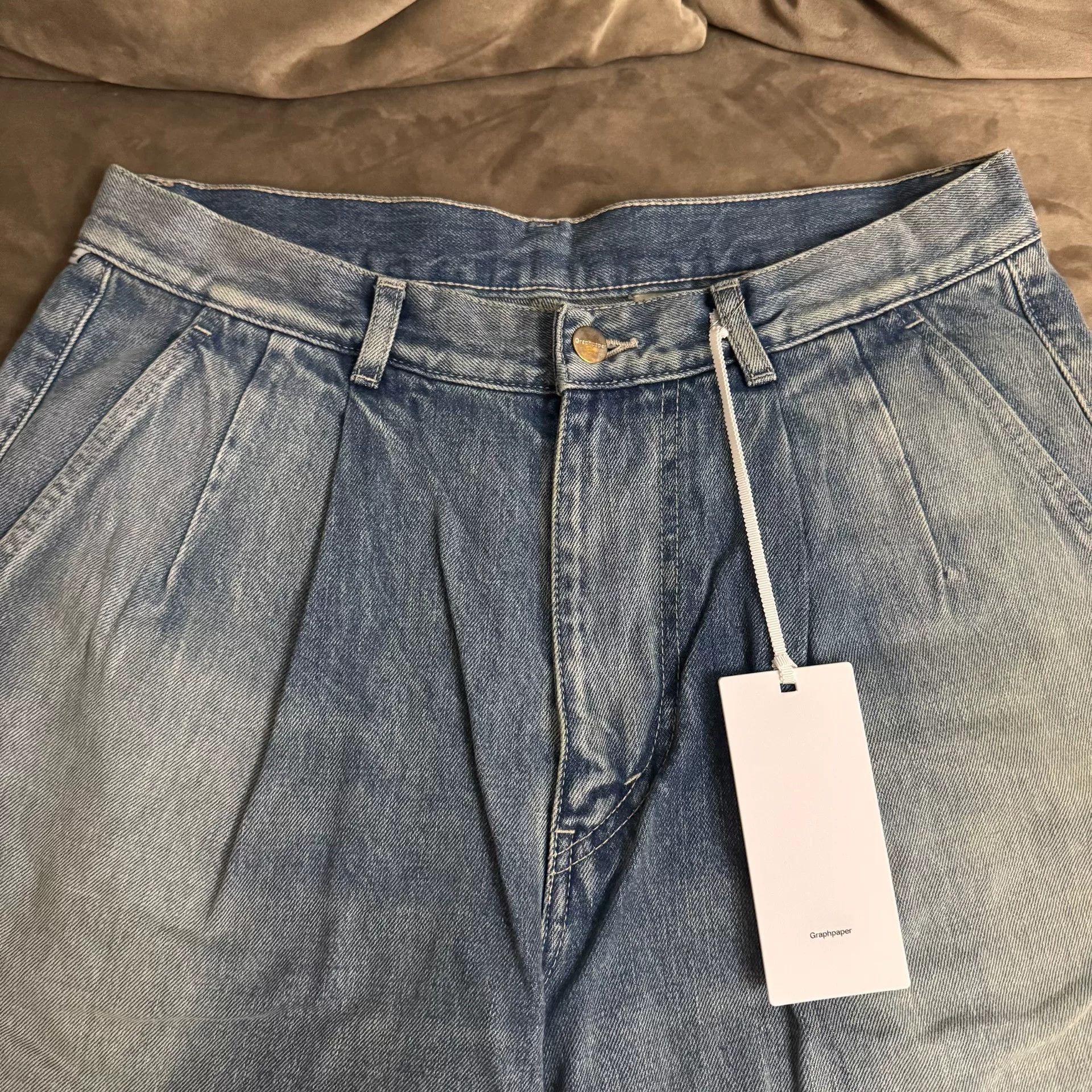 Graphpaper Graphpaper Denim Two Tuck Tapered Size US 26 / EU 42 - 3 Thumbnail
