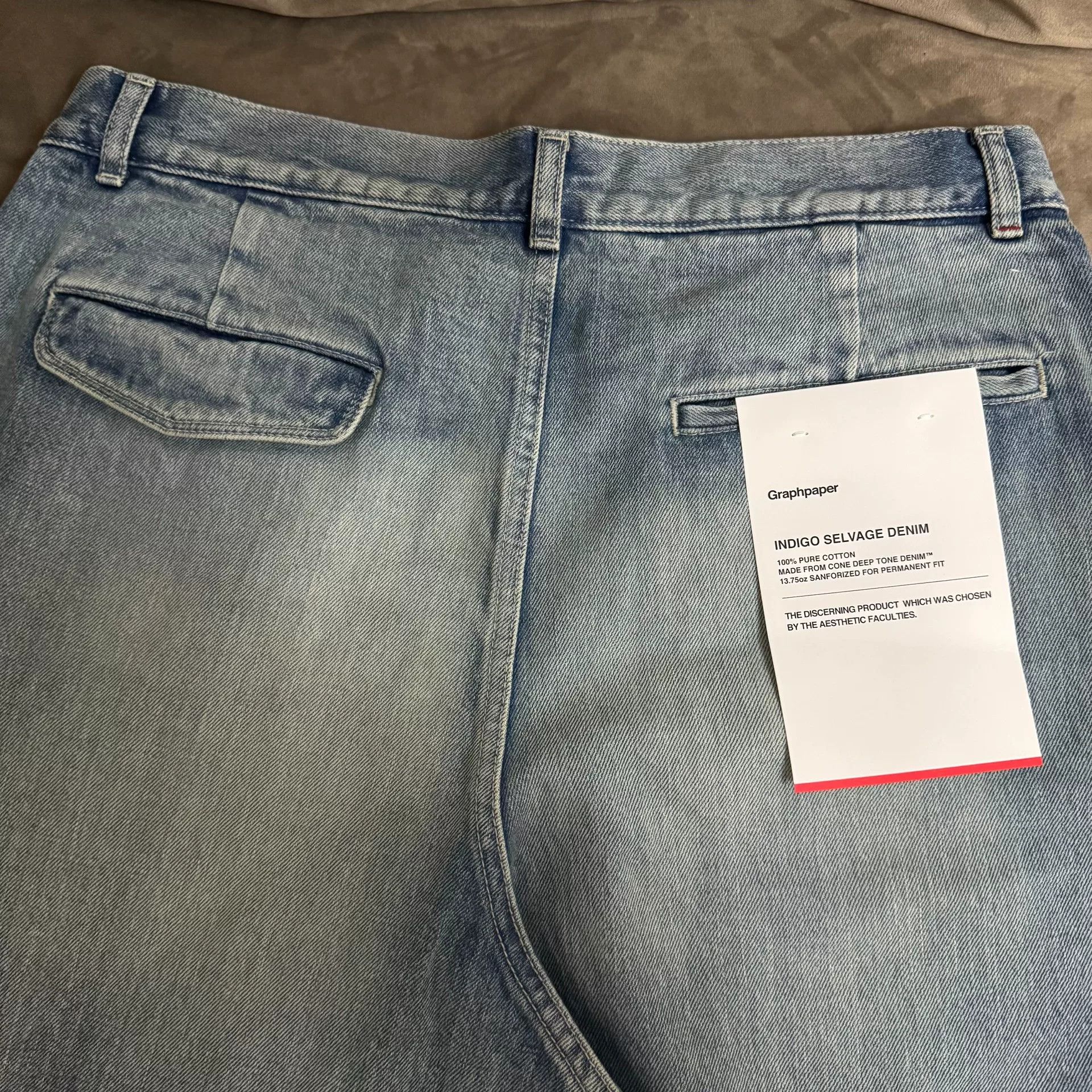 Graphpaper Graphpaper Denim Two Tuck Tapered Size US 26 / EU 42 - 4 Thumbnail