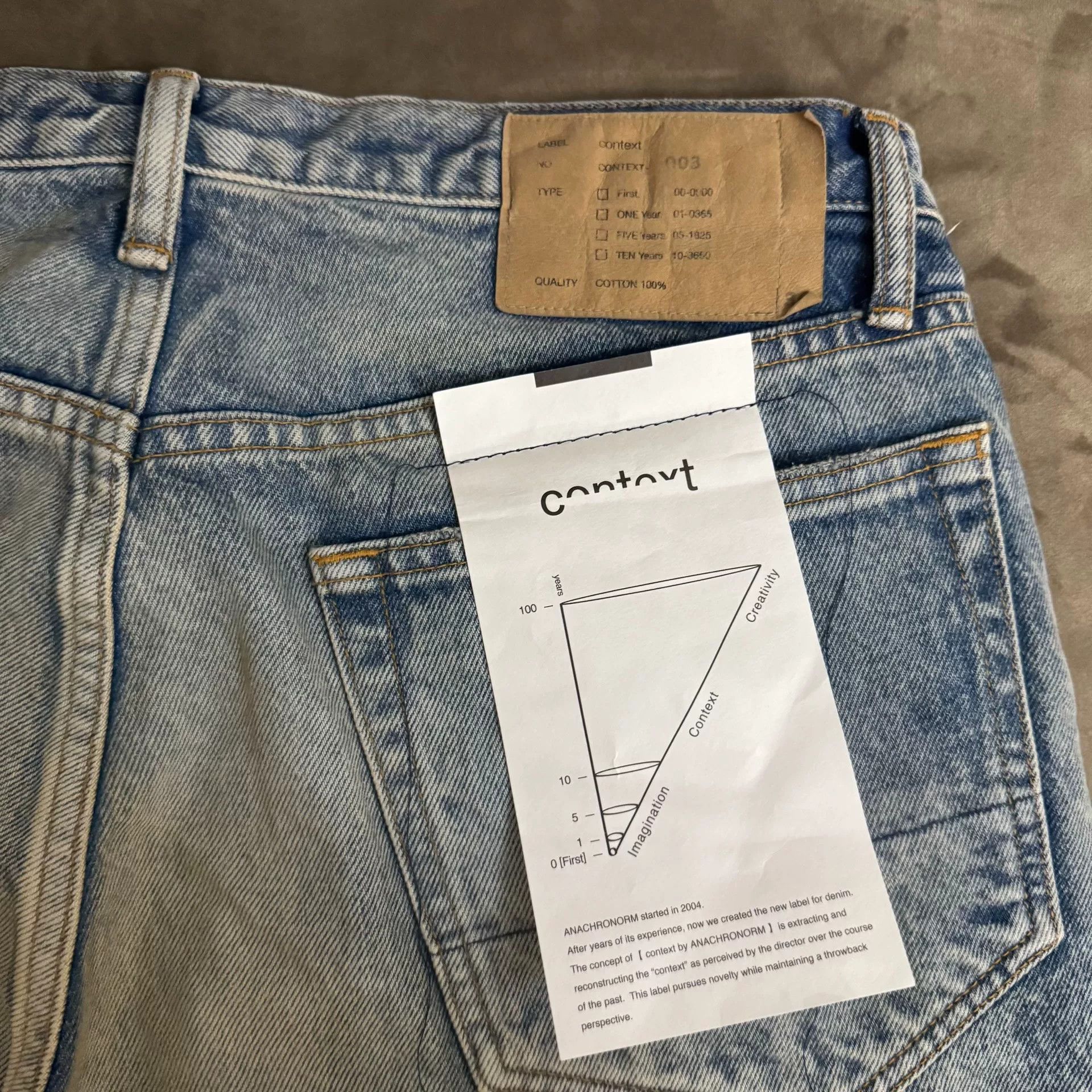 ANACHRONORM ANACHRONORM 24AW Vintage Distressed Jeans Size US 34 / EU 50 - 7 Thumbnail