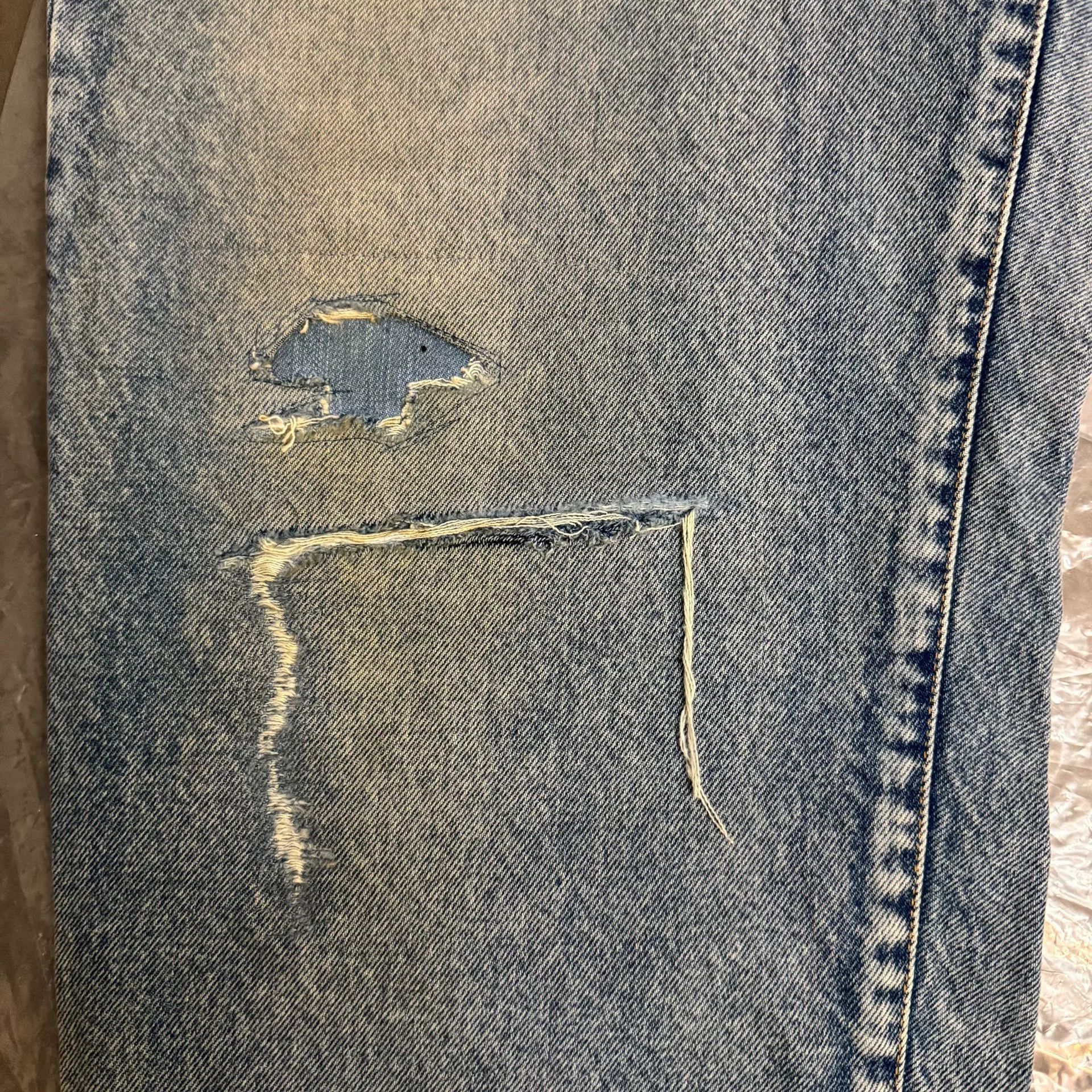 ANACHRONORM ANACHRONORM 24AW Vintage Distressed Jeans Size US 34 / EU 50 - 4 Thumbnail
