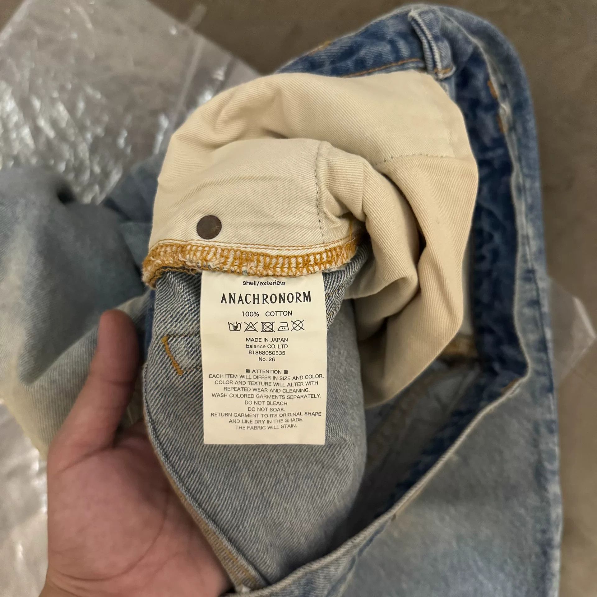 ANACHRONORM ANACHRONORM 24AW Vintage Distressed Jeans Size US 34 / EU 50 - 8 Thumbnail