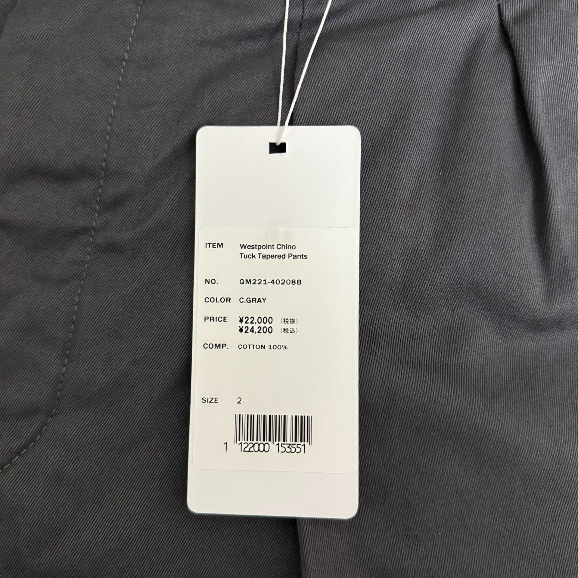 Graphpaper Graphpaper Westpoint Chino Tuck Tapered Pants Size US 26 / EU 42 - 5 Thumbnail