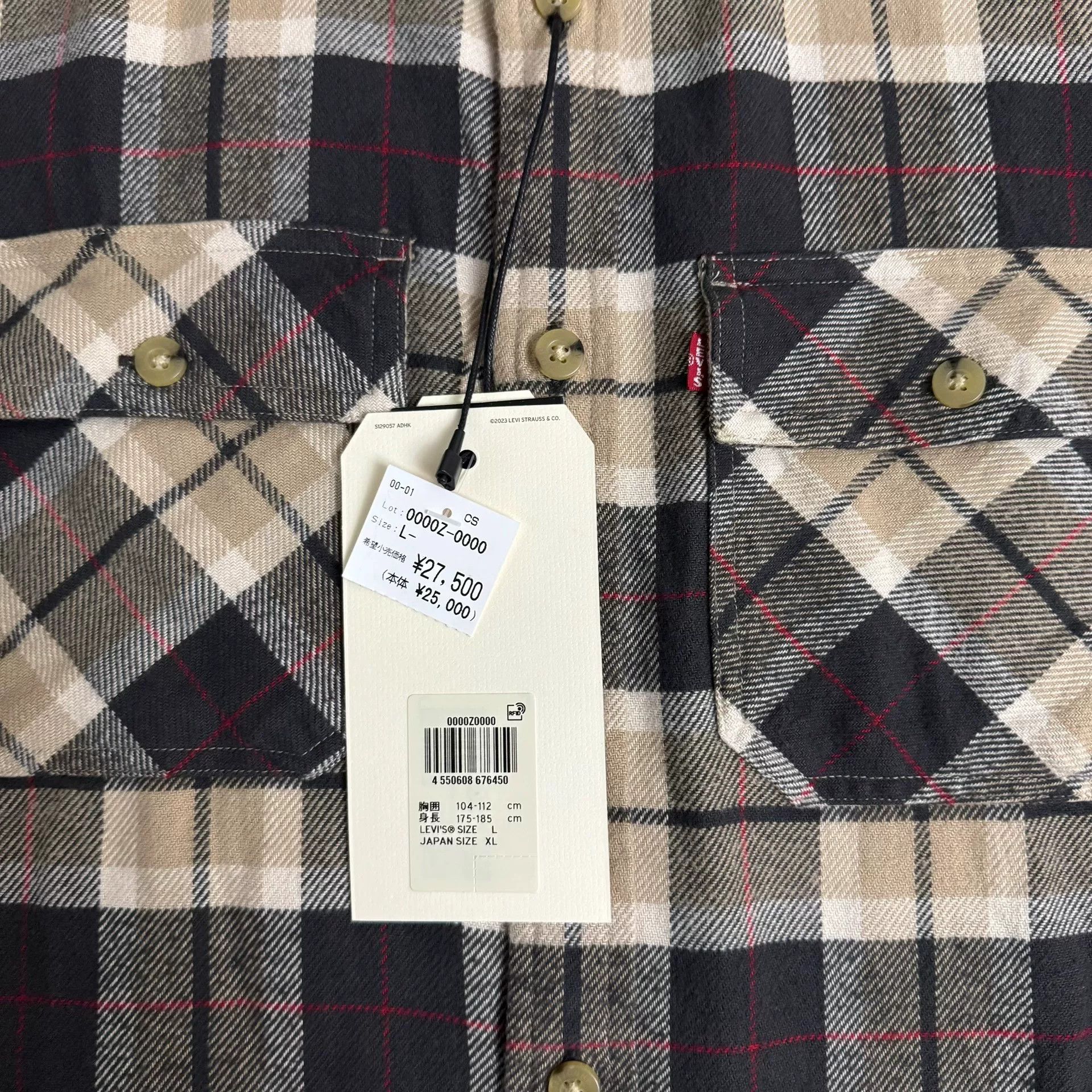 JJJJound JJJJound x Levi's Plaid Shirt Size US L / EU 52-54 / 3 - 4 Thumbnail