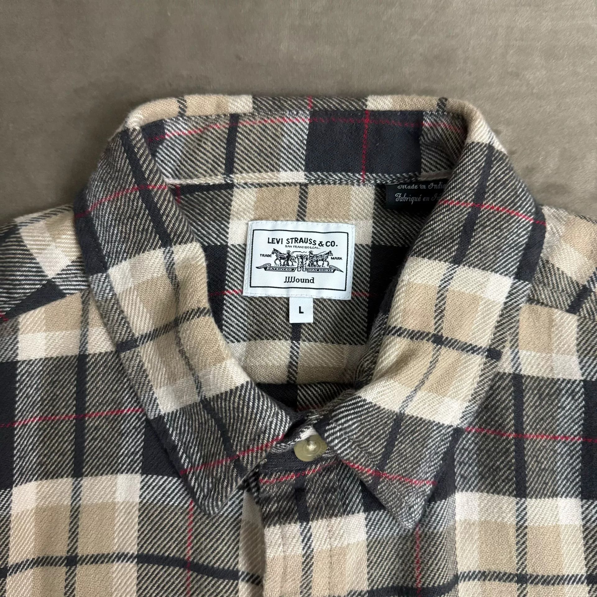 JJJJound JJJJound x Levi's Plaid Shirt Size US L / EU 52-54 / 3 - 3 Thumbnail
