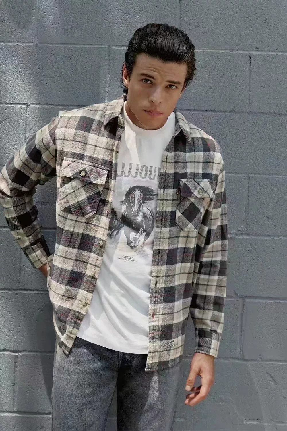 JJJJound JJJJound x Levi's Plaid Shirt Size US L / EU 52-54 / 3 - 8 Thumbnail