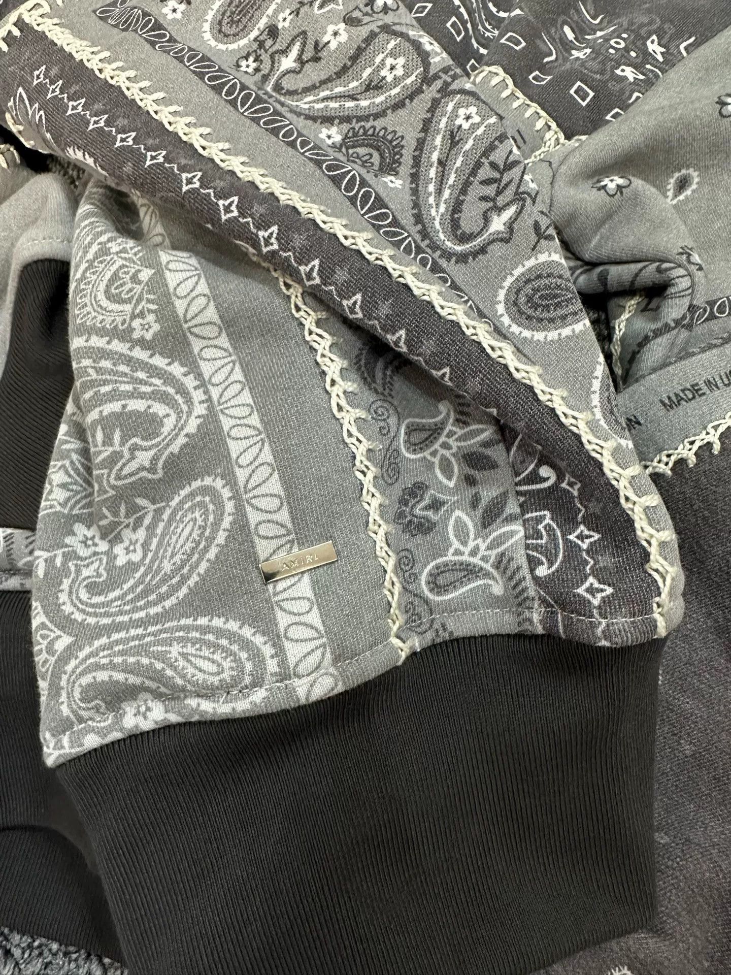 Amiri Amiri Paisley Patchwork Hoodie Size US S / EU 44-46 / 1 - 4 Thumbnail