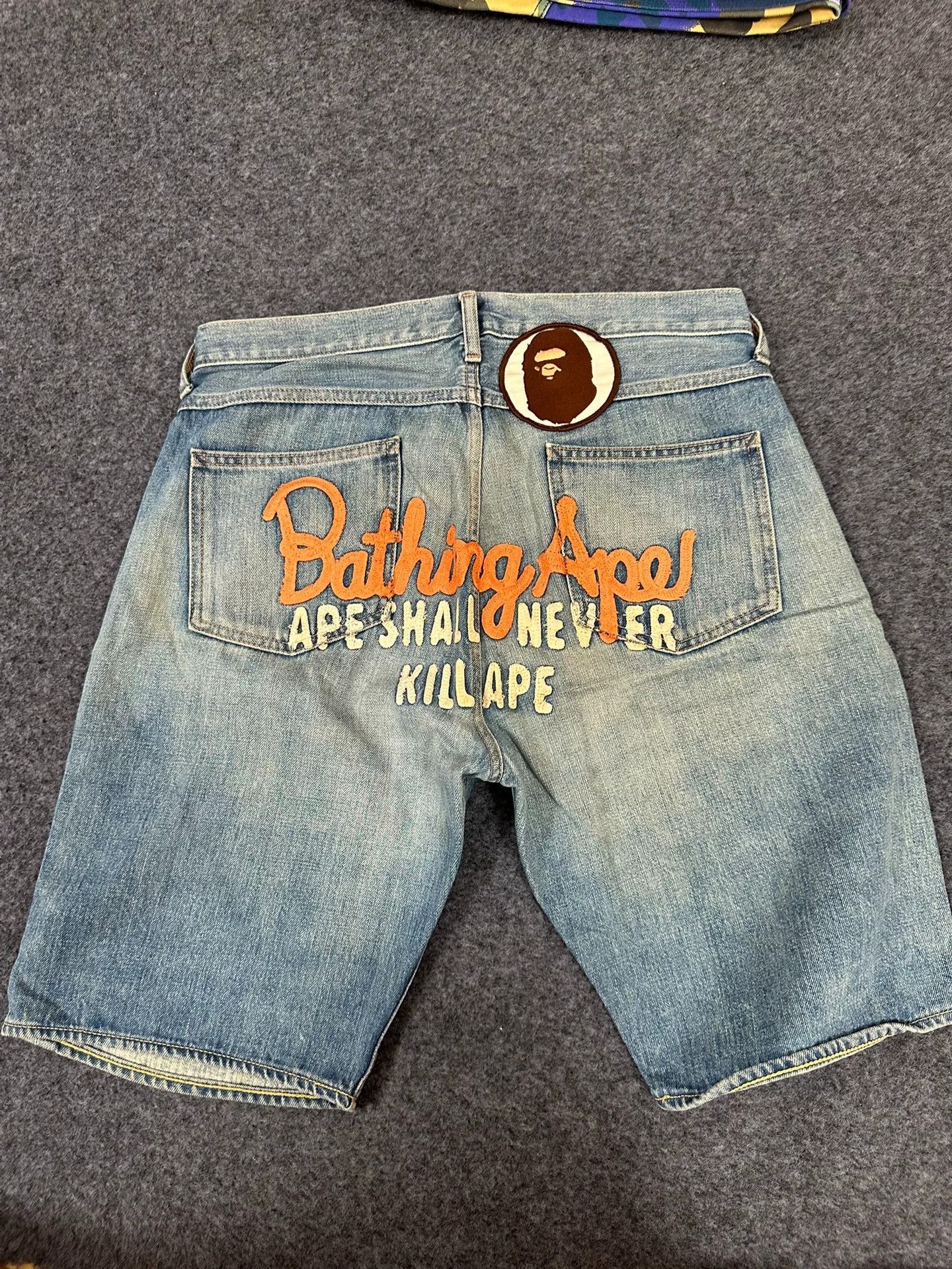 Bape Bape Multi Space Denim Shorts Designer Size US 32 / EU 48 - 2 Thumbnail