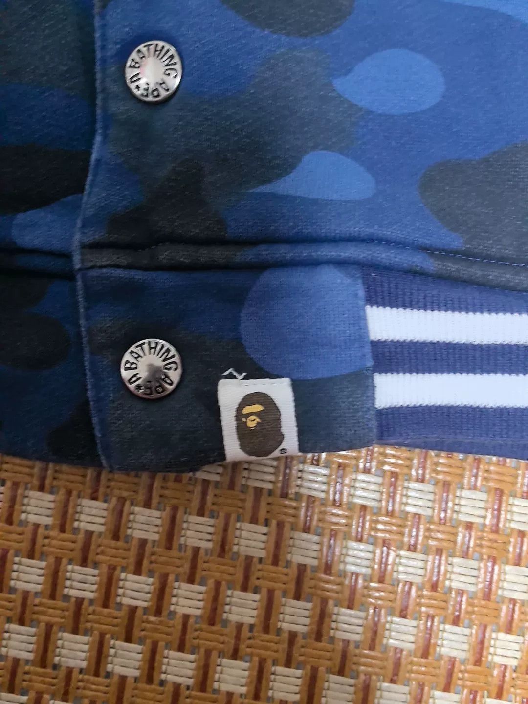 Bape Bape Blue Camo Jacket Outerwear Size US XXL / EU 58 / 5 - 3 Thumbnail