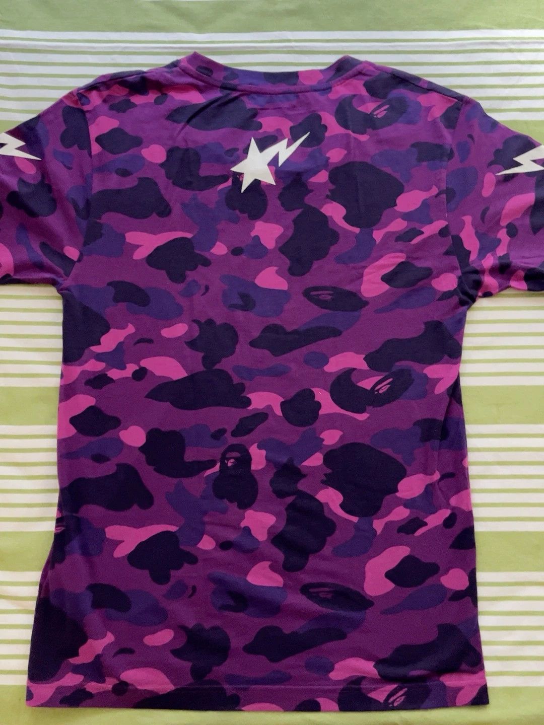 Bape Bape Purple Camo T-Shirt Casual Size US L / EU 52-54 / 3 - 4 Thumbnail
