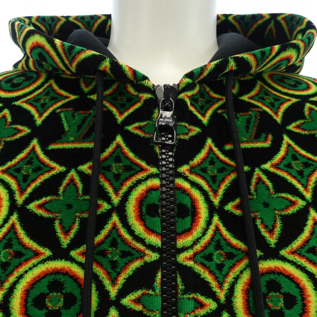 Louis Vuitton Louis Vuitton Louis Vuitton Monogram Flower Zip Through Hoodie Textile Sweatshirts & Hoodies HKY88WZRY DUTY FREE for USA Size ONE SIZE - 5 Thumbnail