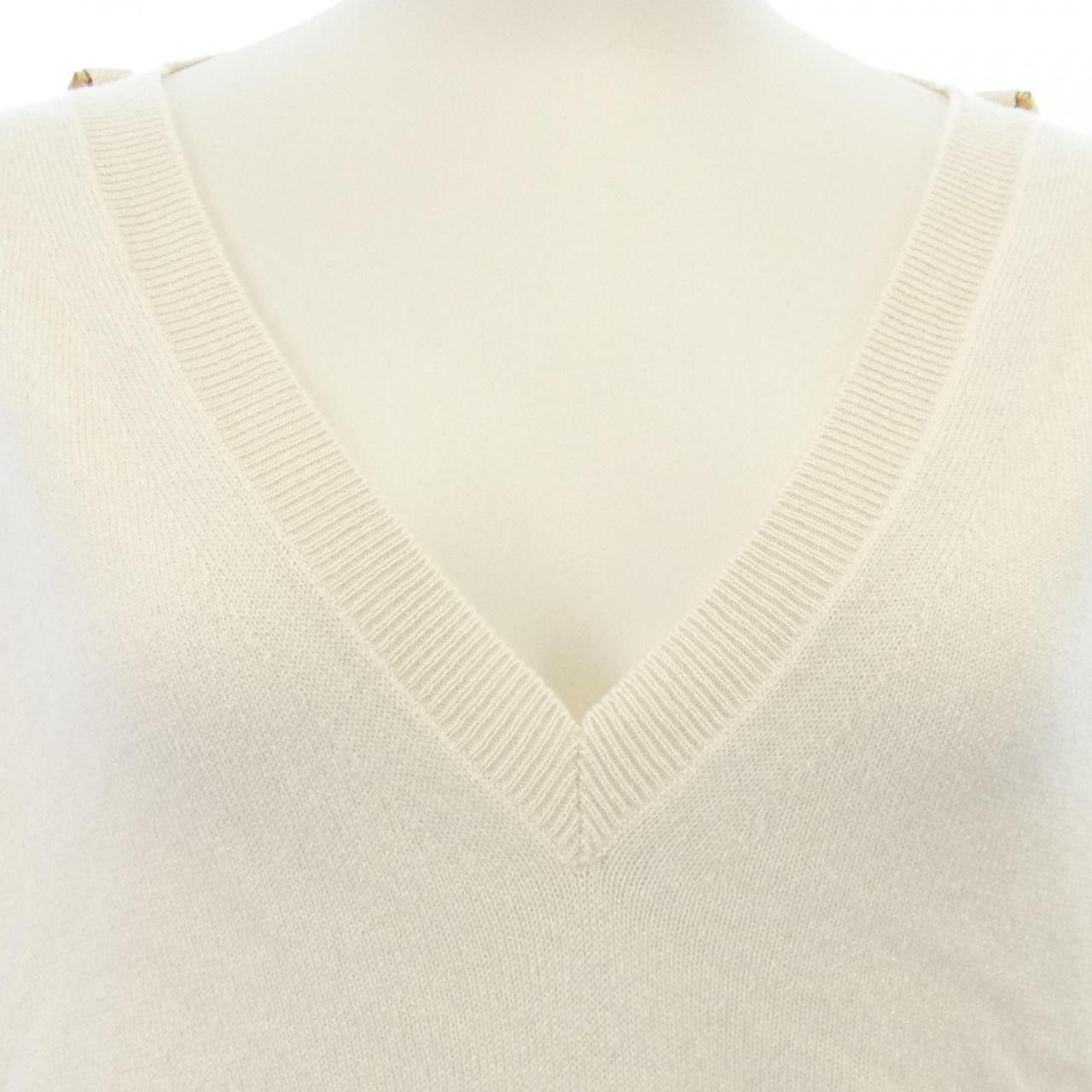 Louis Vuitton Louis Vuitton Louis Vuitton Cashmere Knit Textile Tops FNKL84TL8 DUTY FREE for USA Size ONE SIZE - 5 Thumbnail