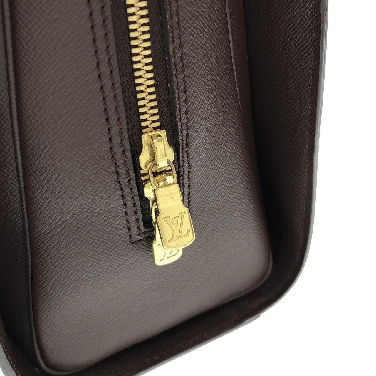 Louis Vuitton Louis Vuitton Louis Vuitton Damier Triana Coated Canvas Handbag Textile Handbag N51155 DUTY FREE for USA Size ONE SIZE - 3 Thumbnail