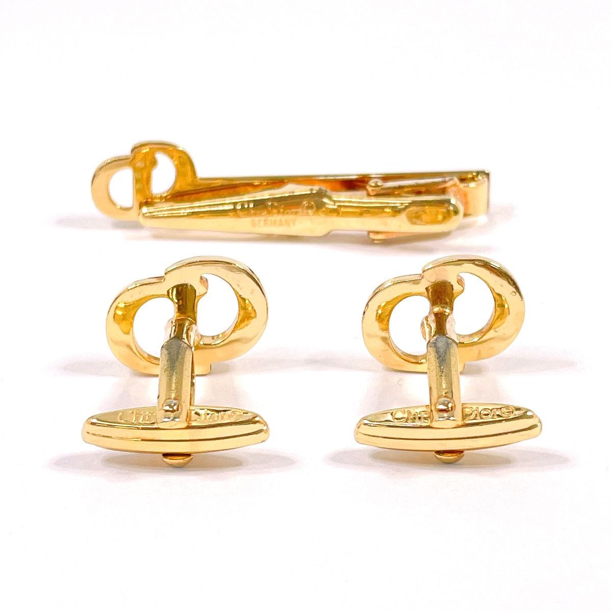 Dior Dior Christian Dior Cufflinks Tie Clip Set Metal Cufflinks DUTY FREE for USA Size ONE SIZE - 3 Thumbnail