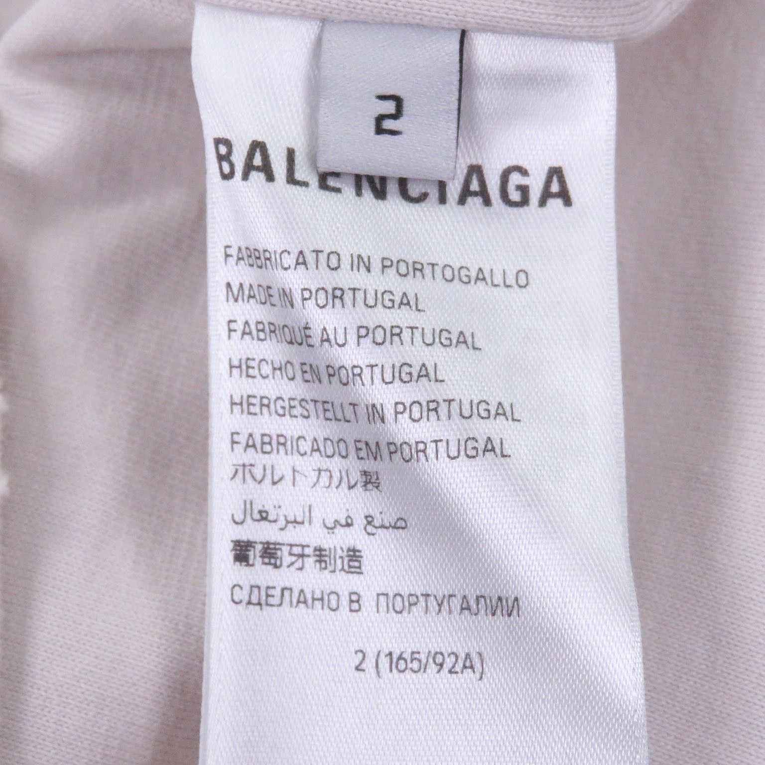 Balenciaga Balenciaga Balenciaga Cotton Short Sleeve T Shirt Textile T-Shirts DUTY FREE for USA Size ONE SIZE - 6 Thumbnail