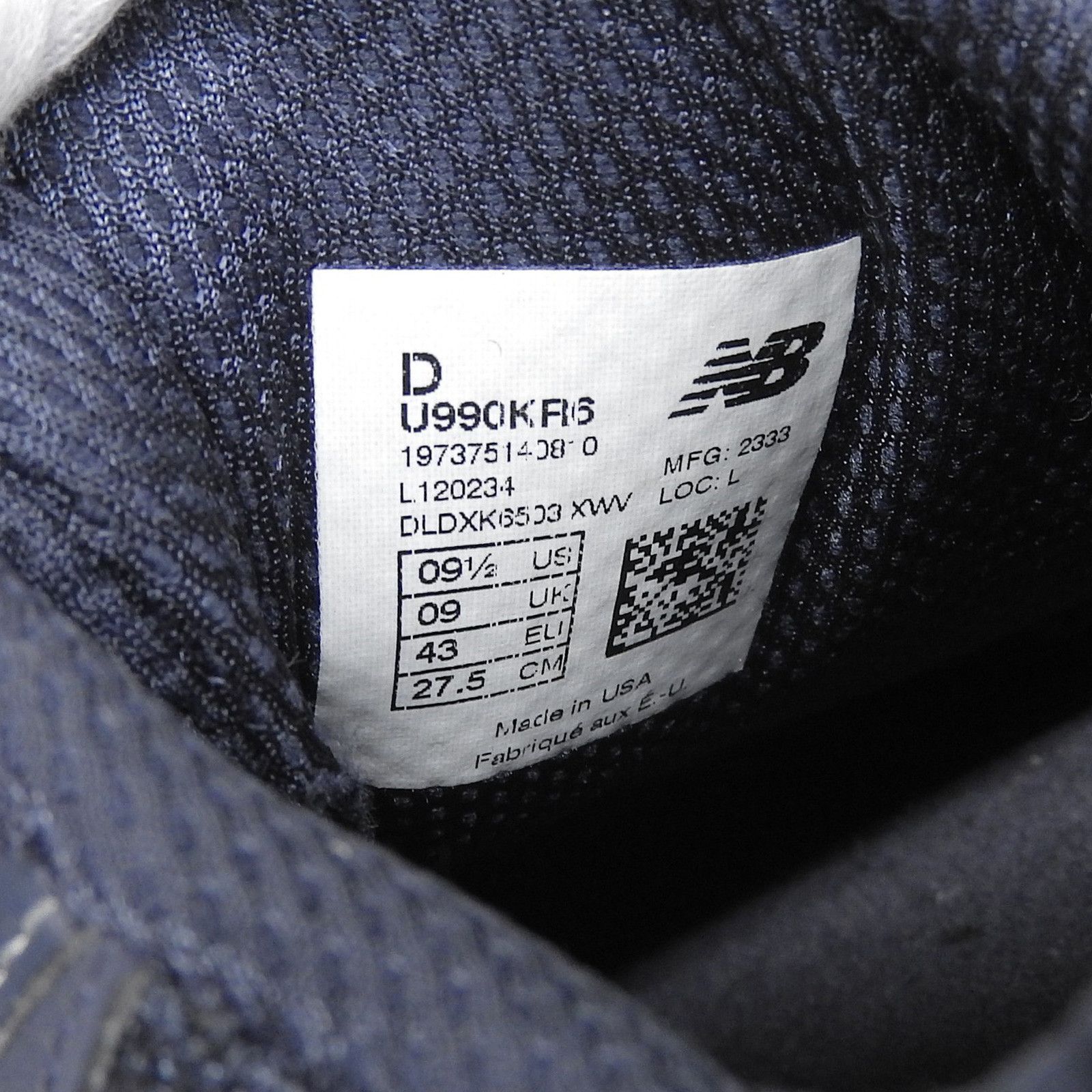 Other Other New Balance U990KR6 Low Sneakers Leather Shoes U990KR6 DUTY FREE for USA Size ONE SIZE - 7 Thumbnail