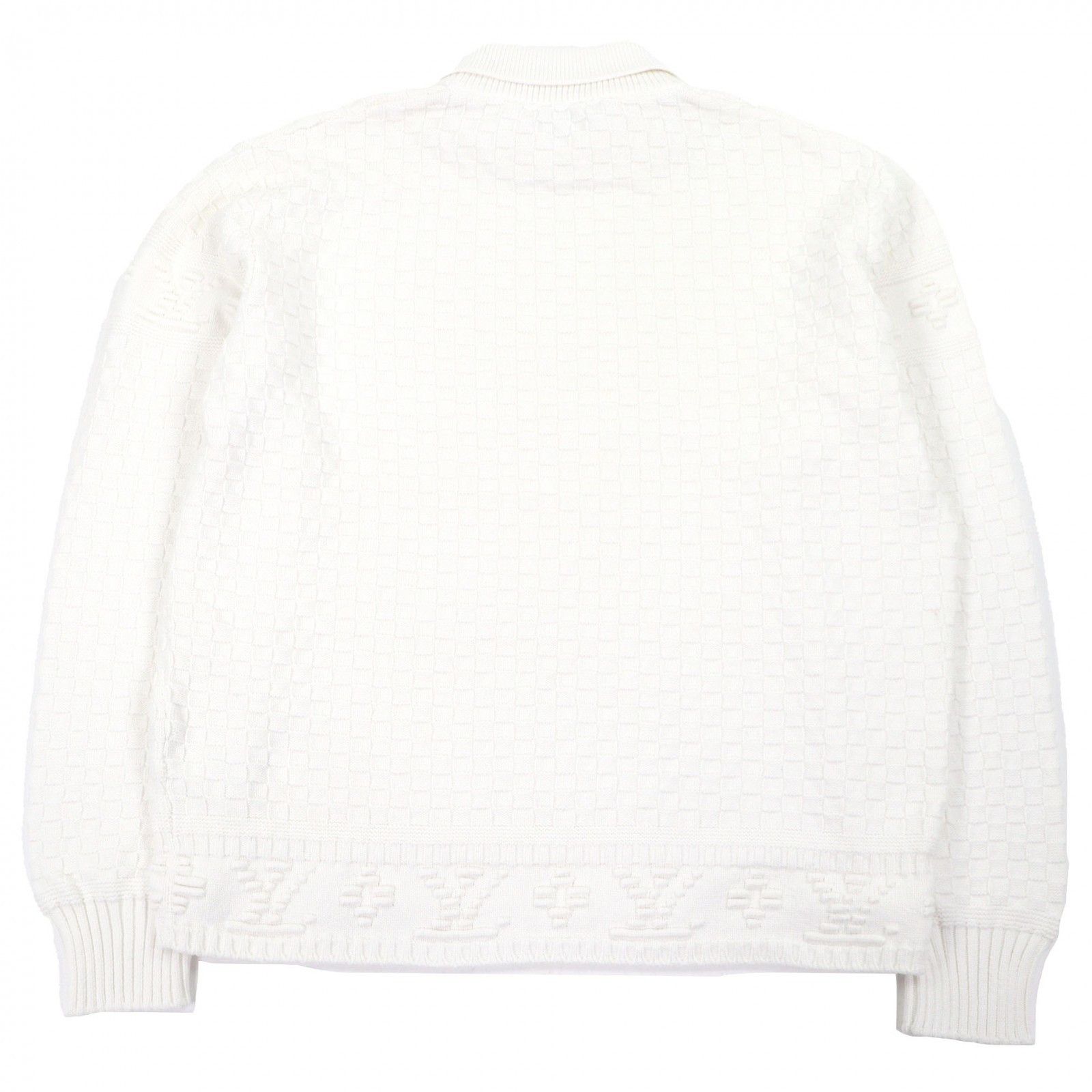 Louis Vuitton Louis Vuitton Louis Vuitton Damier Monogram Knit Polo Shirt Textile Tops DUTY FREE for USA Size ONE SIZE - 3 Thumbnail