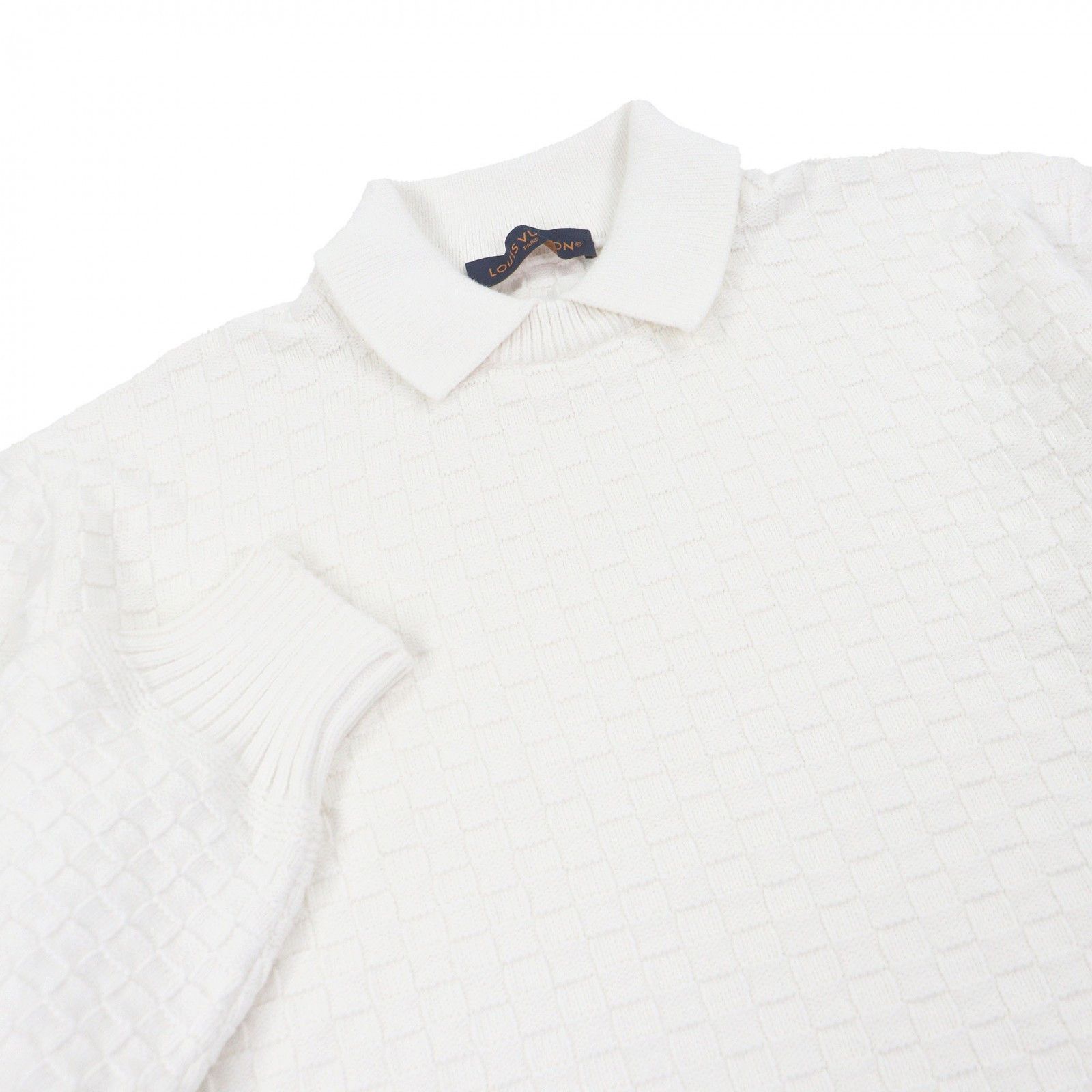 Louis Vuitton Louis Vuitton Louis Vuitton Damier Monogram Knit Polo Shirt Textile Tops DUTY FREE for USA Size ONE SIZE - 2 Thumbnail