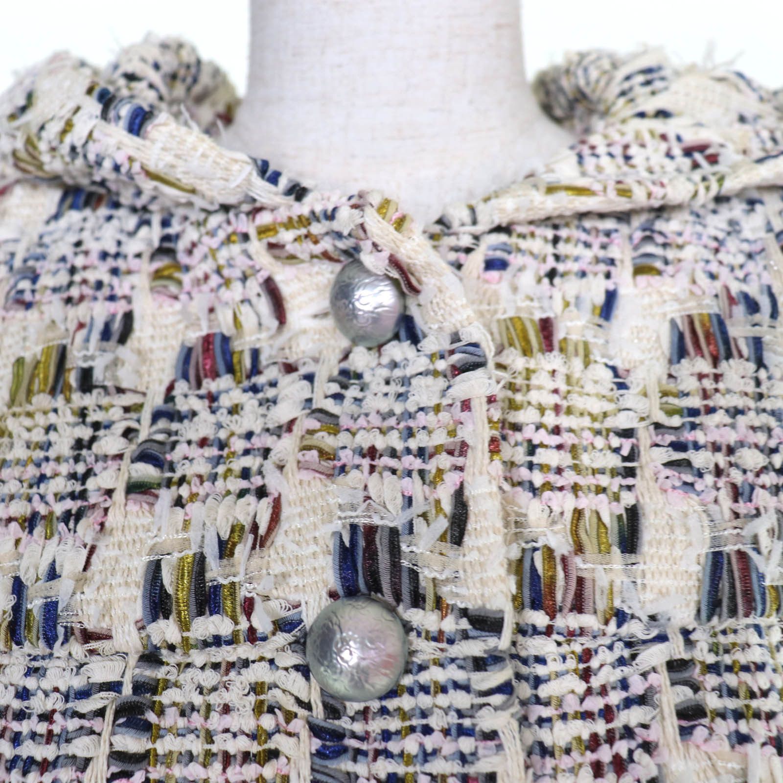 Chanel Chanel Chanel Tweed Hooded Jacket Textile Outerwear P58379V44257 DUTY FREE for USA Size ONE SIZE - 4 Thumbnail