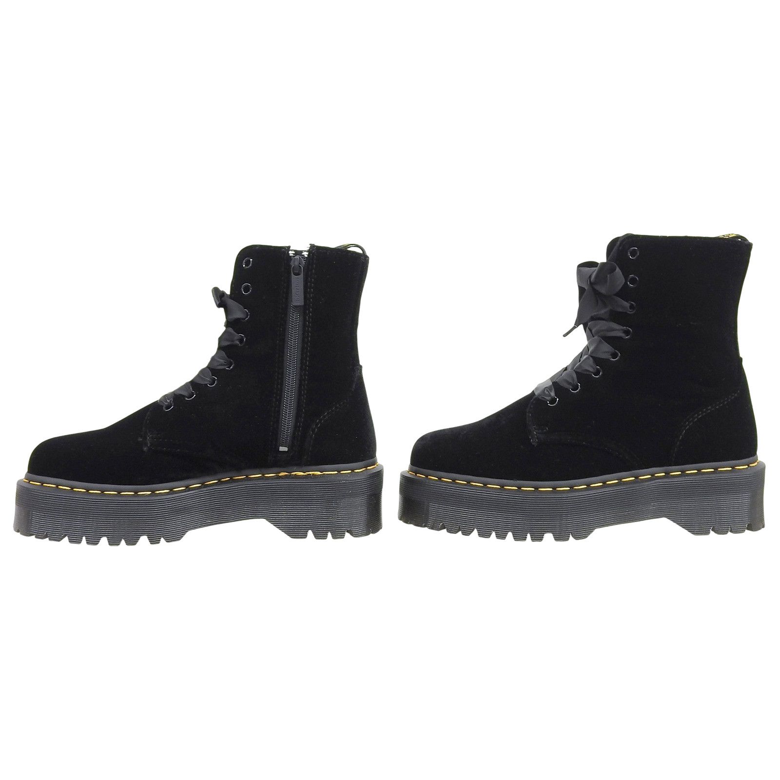Other Other Dr. Martens JADON Velvet Boots Textile Shoes 24761001 DUTY FREE for USA Size ONE SIZE - 3 Thumbnail