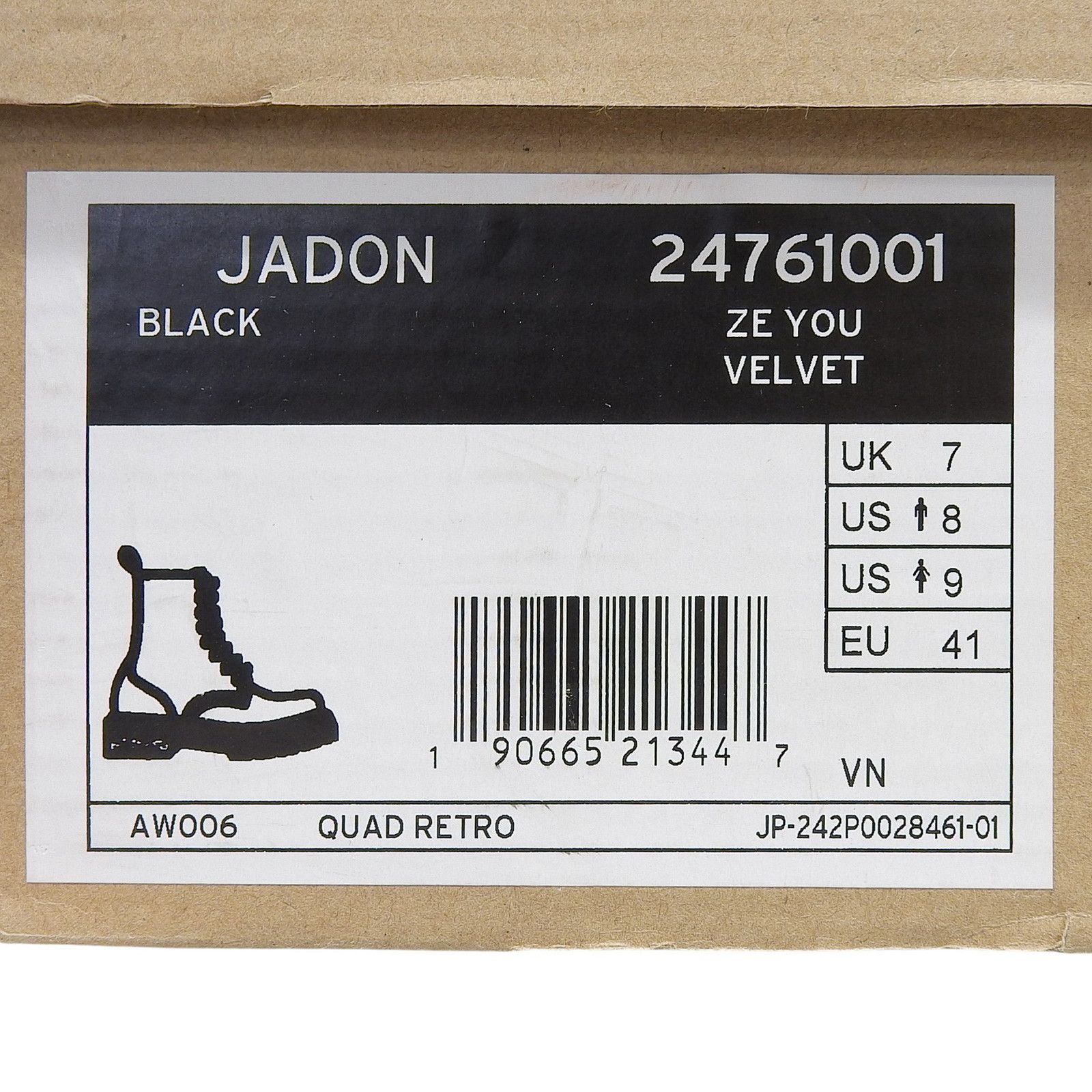 Other Other Dr. Martens JADON Velvet Boots Textile Shoes 24761001 DUTY FREE for USA Size ONE SIZE - 9 Thumbnail
