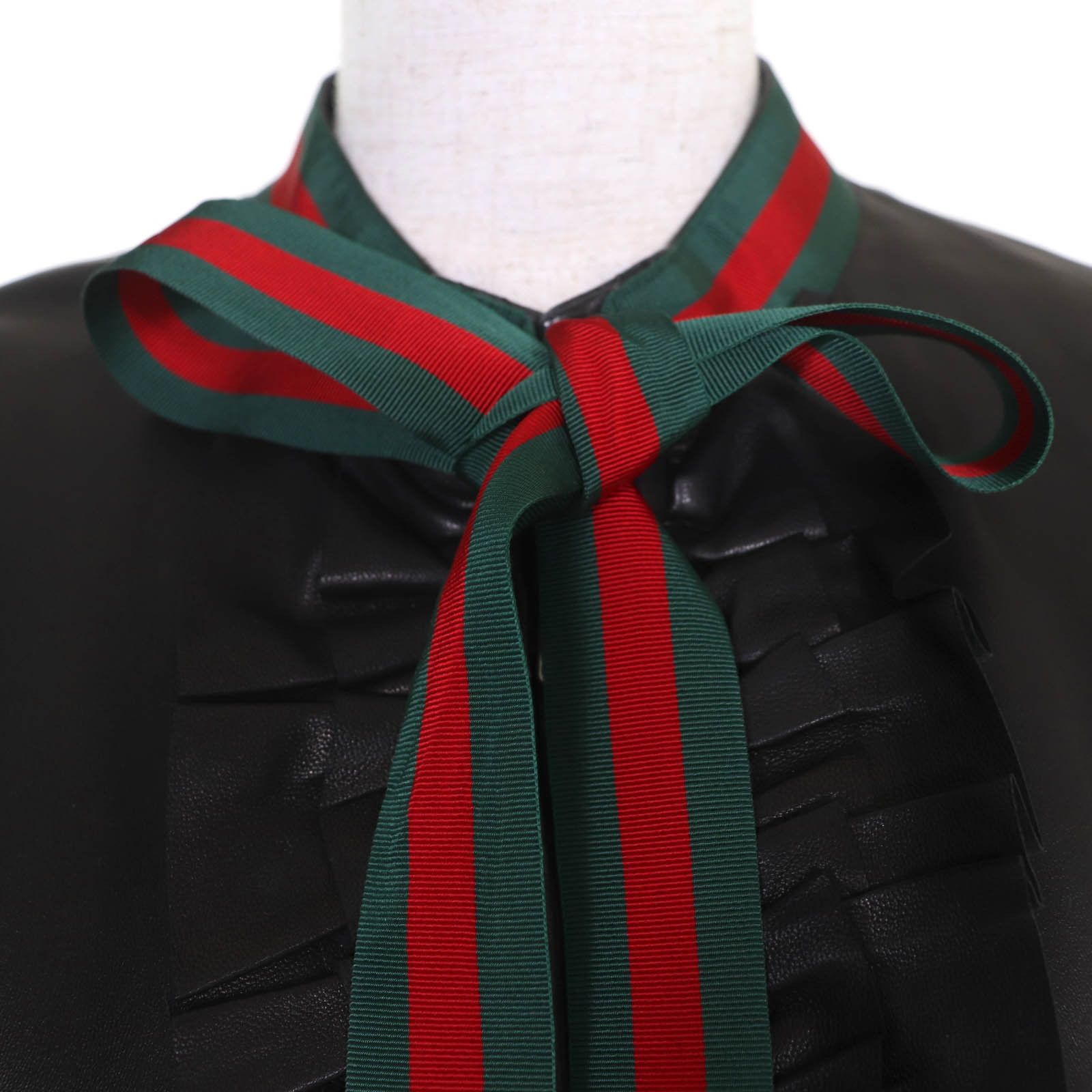 Gucci Gucci Gucci Leather Jacket Coat Leather Outerwear DUTY FREE for USA Size ONE SIZE - 4 Thumbnail