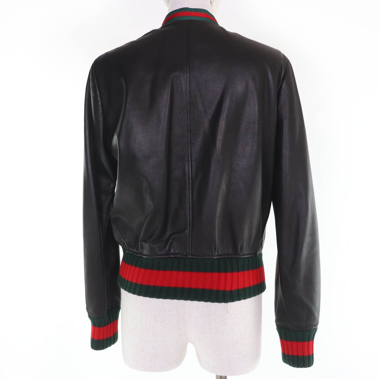 Gucci Gucci Gucci Leather Jacket Coat Leather Outerwear DUTY FREE for USA Size ONE SIZE - 3 Thumbnail