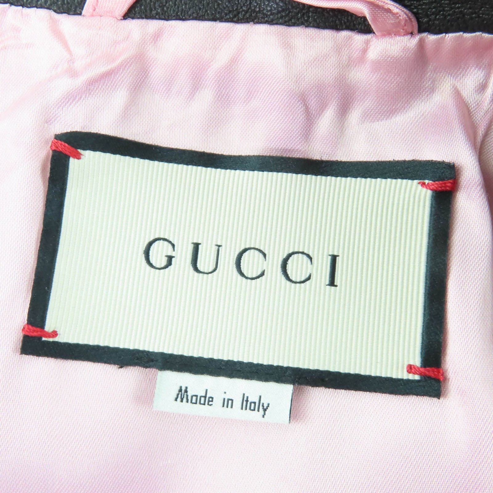 Gucci Gucci Gucci Leather Jacket Coat Leather Outerwear DUTY FREE for USA Size ONE SIZE - 7 Thumbnail