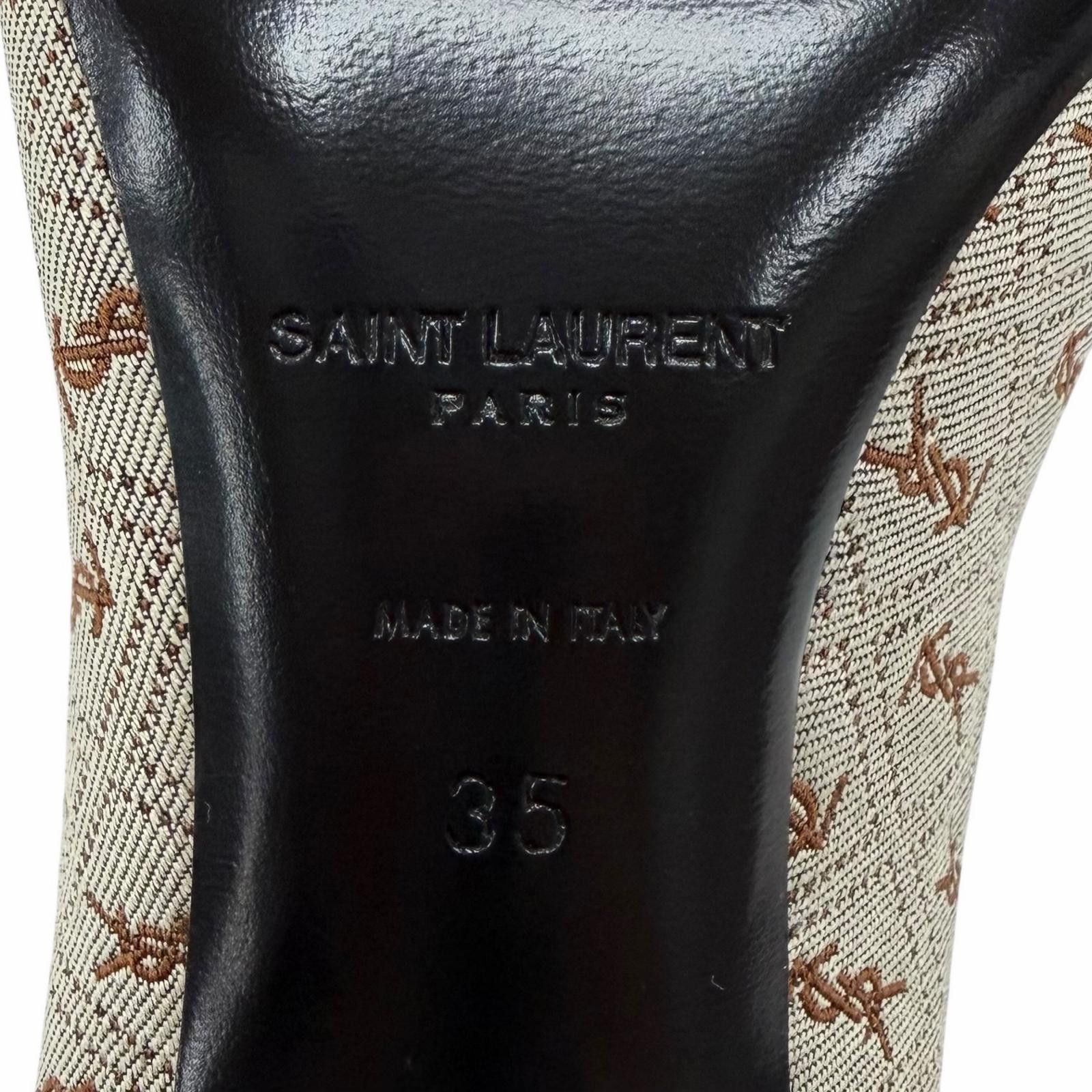 Yves Saint Laurent Yves Saint Laurent Saint Laurent Paris Fabric Pumps Textile Shoes DUTY FREE for USA Size ONE SIZE - 12 Thumbnail