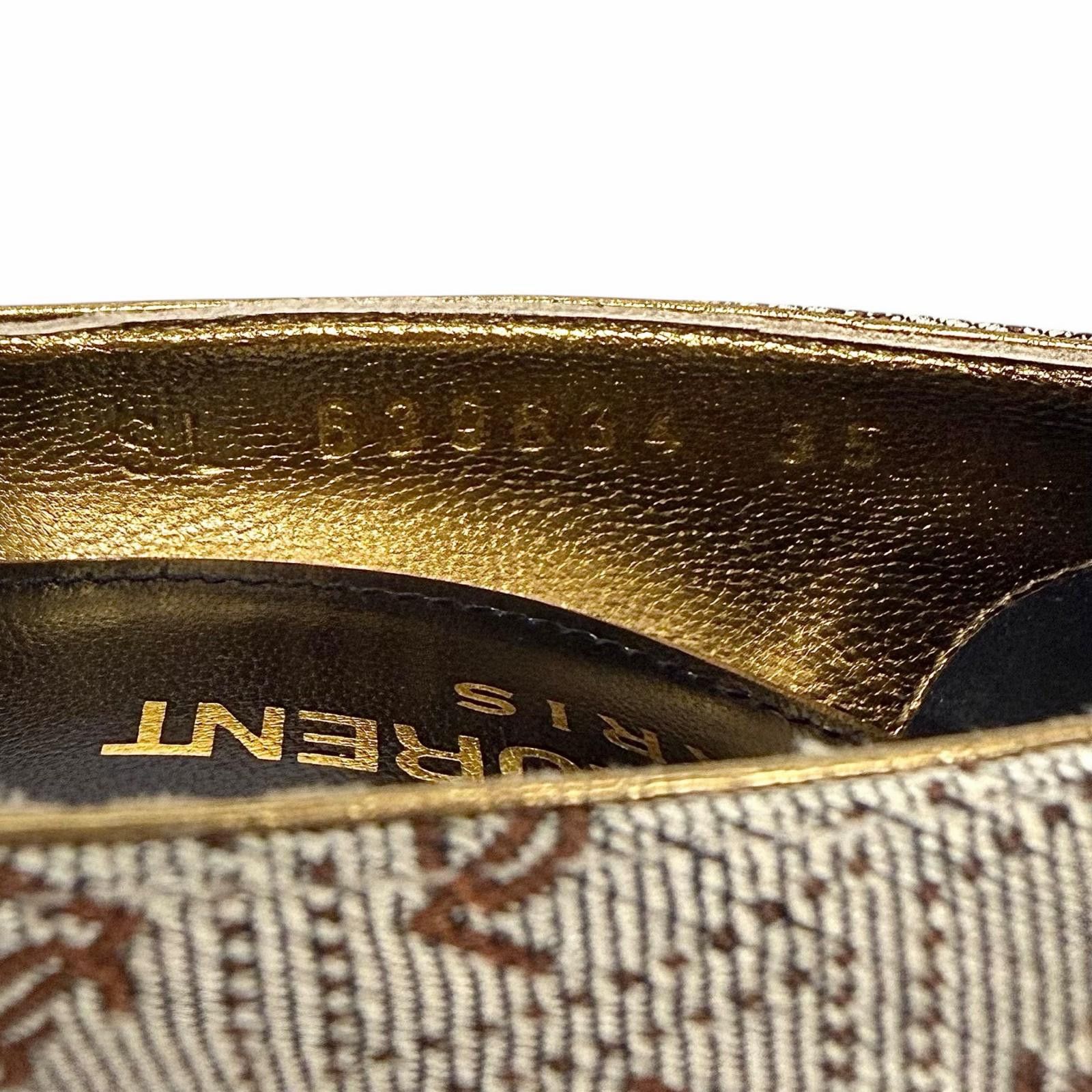 Yves Saint Laurent Yves Saint Laurent Saint Laurent Paris Fabric Pumps Textile Shoes DUTY FREE for USA Size ONE SIZE - 11 Thumbnail