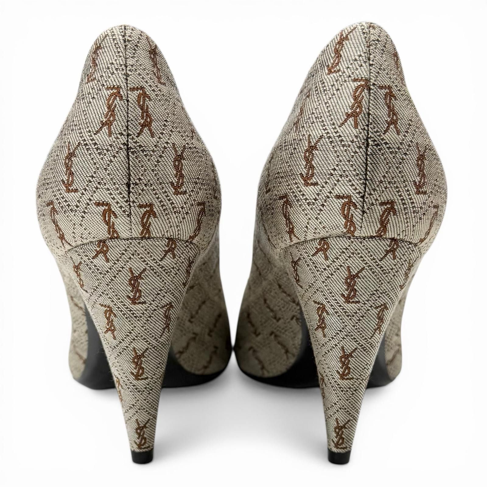 Yves Saint Laurent Yves Saint Laurent Saint Laurent Paris Fabric Pumps Textile Shoes DUTY FREE for USA Size ONE SIZE - 5 Thumbnail