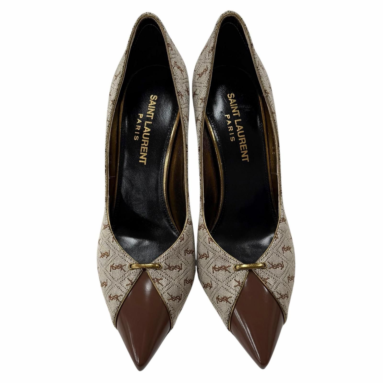 Yves Saint Laurent Yves Saint Laurent Saint Laurent Paris Fabric Pumps Textile Shoes DUTY FREE for USA Size ONE SIZE - 7 Thumbnail