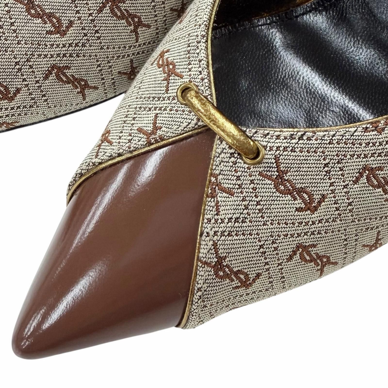 Yves Saint Laurent Yves Saint Laurent Saint Laurent Paris Fabric Pumps Textile Shoes DUTY FREE for USA Size ONE SIZE - 9 Thumbnail