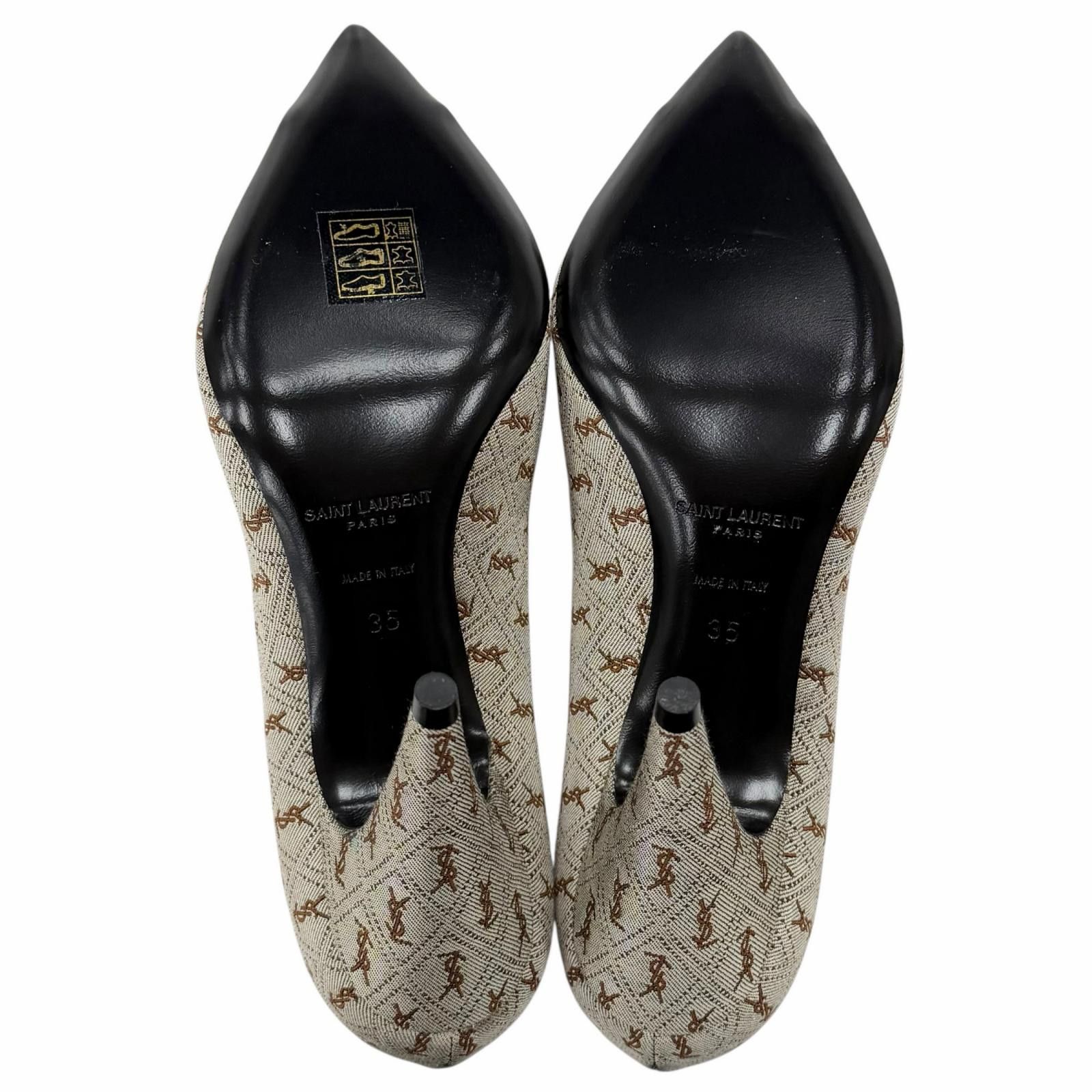 Yves Saint Laurent Yves Saint Laurent Saint Laurent Paris Fabric Pumps Textile Shoes DUTY FREE for USA Size ONE SIZE - 8 Thumbnail