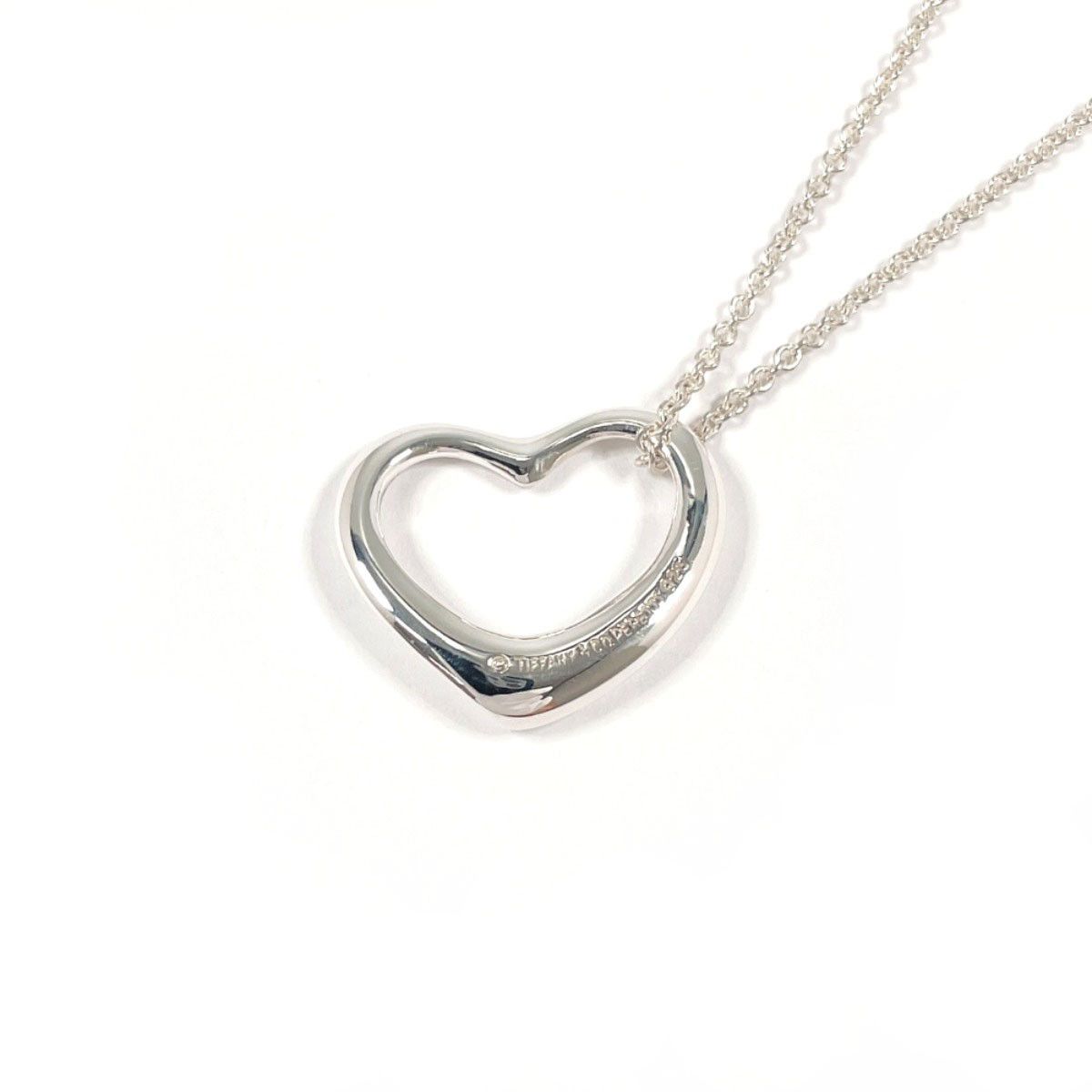 Tiffany & Co. Tiffany & Co. Tiffany & Co. Open Heart Elsa Peretti Silver Necklace Precious Metal Necklace DUTY FREE for USA Size ONE SIZE - 3 Thumbnail