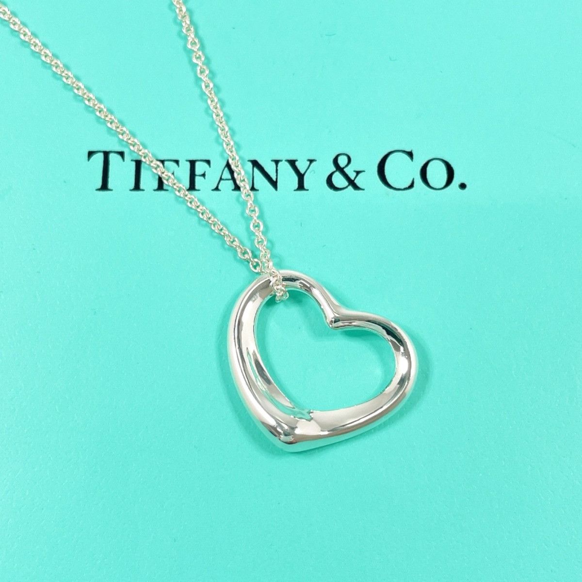 Tiffany & Co. Tiffany & Co. Tiffany & Co. Open Heart Elsa Peretti Silver Necklace Precious Metal Necklace DUTY FREE for USA Size ONE SIZE - 2 Thumbnail