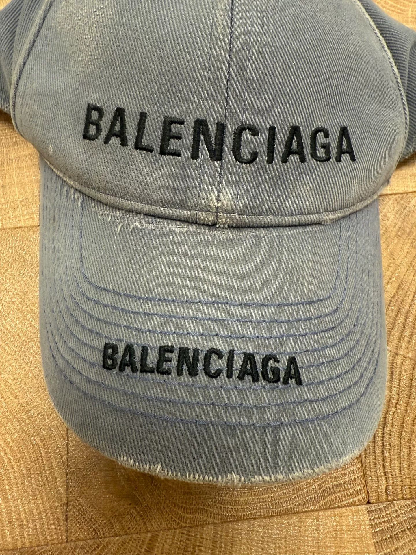 Balenciaga Balenciaga 24SS Blue-Purple Destroyed Logo Cap Size ONE SIZE - 4 Thumbnail