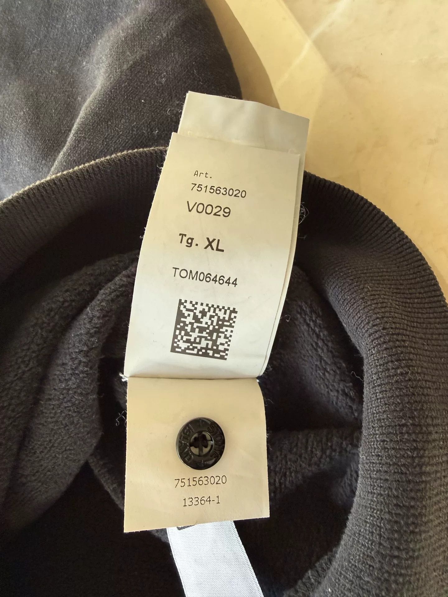Stone Island Stone Island Black Crewneck Sweatshirt Size US XL / EU 56 / 4 - 4 Thumbnail