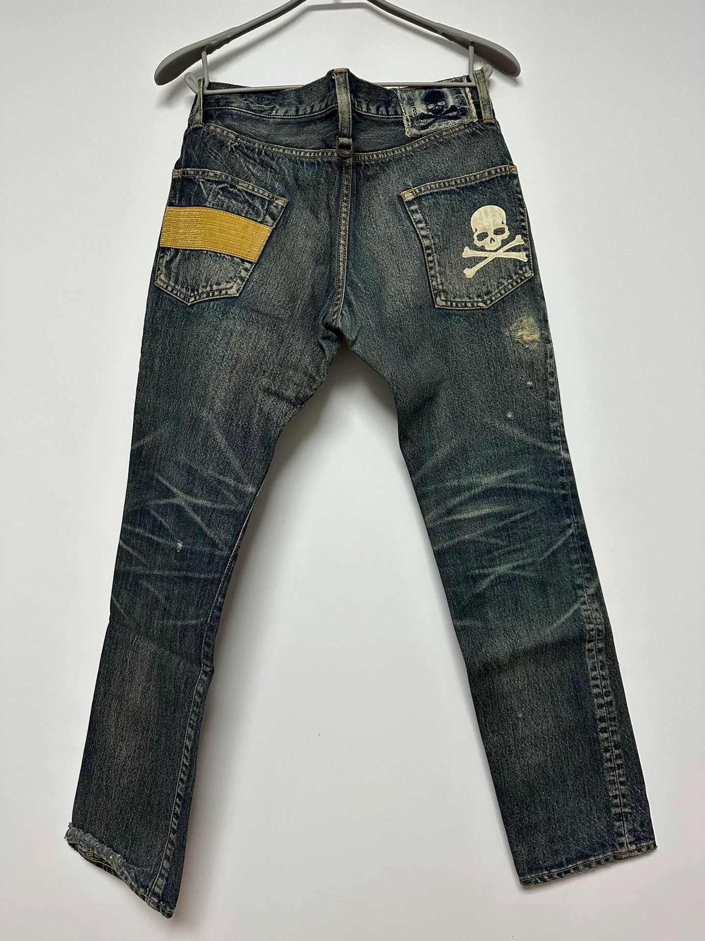 Mastermind Japan MMJ 10th Anniversary Gold Bar Pants M Size US 34 / EU 50 - 2 Thumbnail
