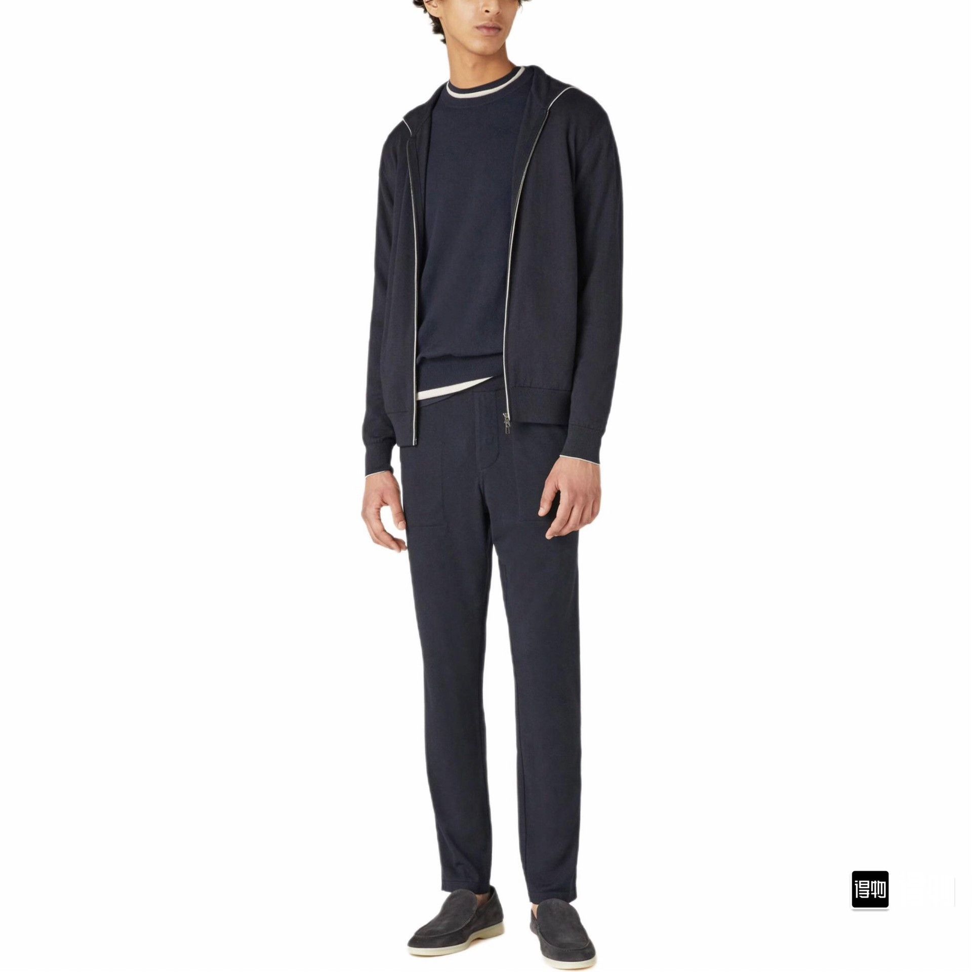 Loro Piana LORO PIANA Solid Hooded Zip Jacket Size US S / EU 44-46 / 1 - 3 Thumbnail