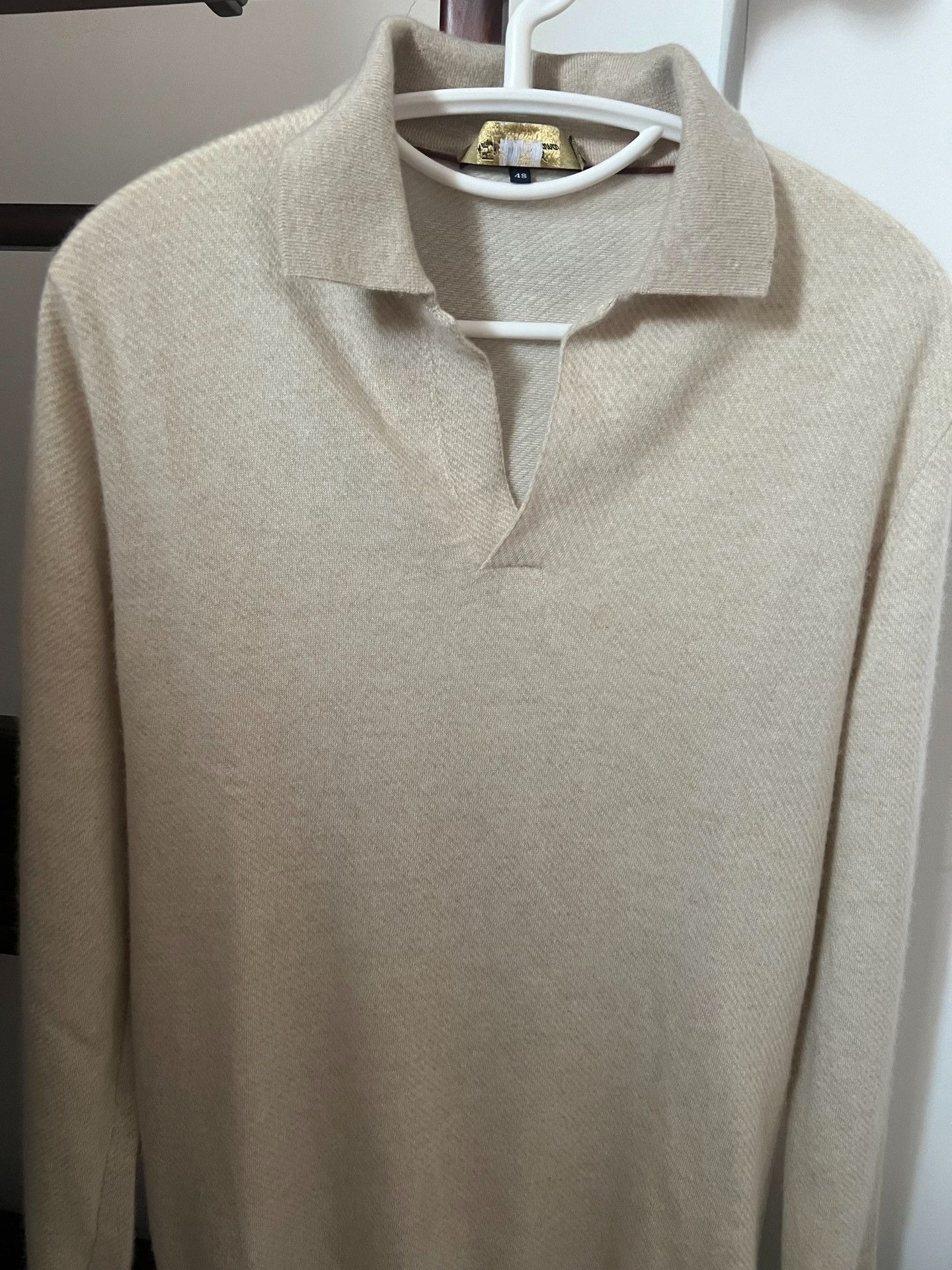 Loro Piana Loro Piana Men's Buttonless Cashmere Polo Size US M / EU 48-50 / 2 - 6 Thumbnail