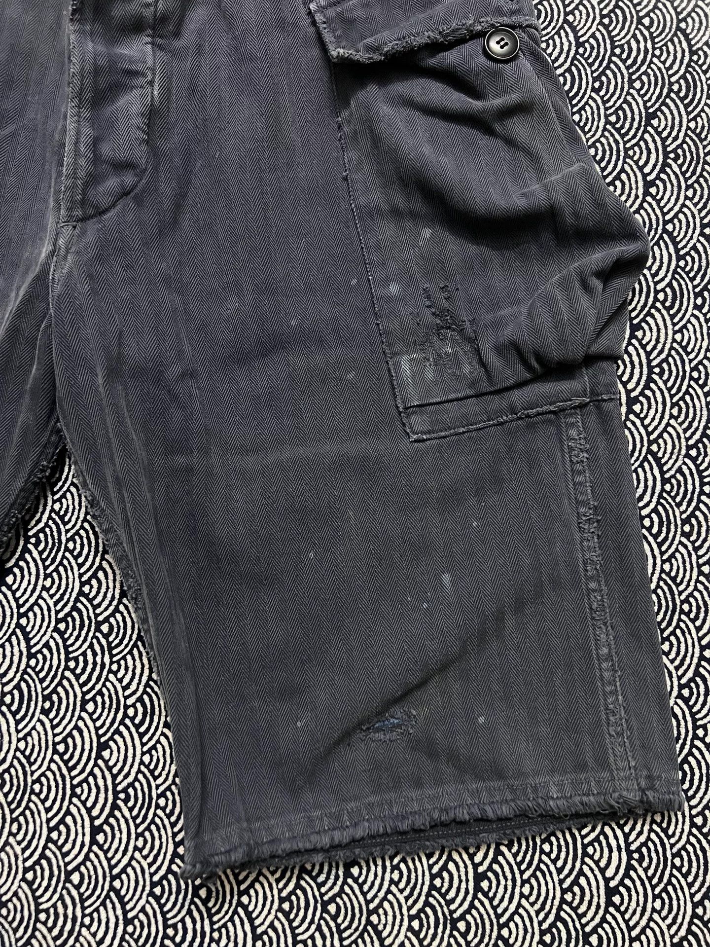 Visvim visvim 20SS Splatter Distressed Cargo Shorts Size US 26 / EU 42 - 4 Thumbnail