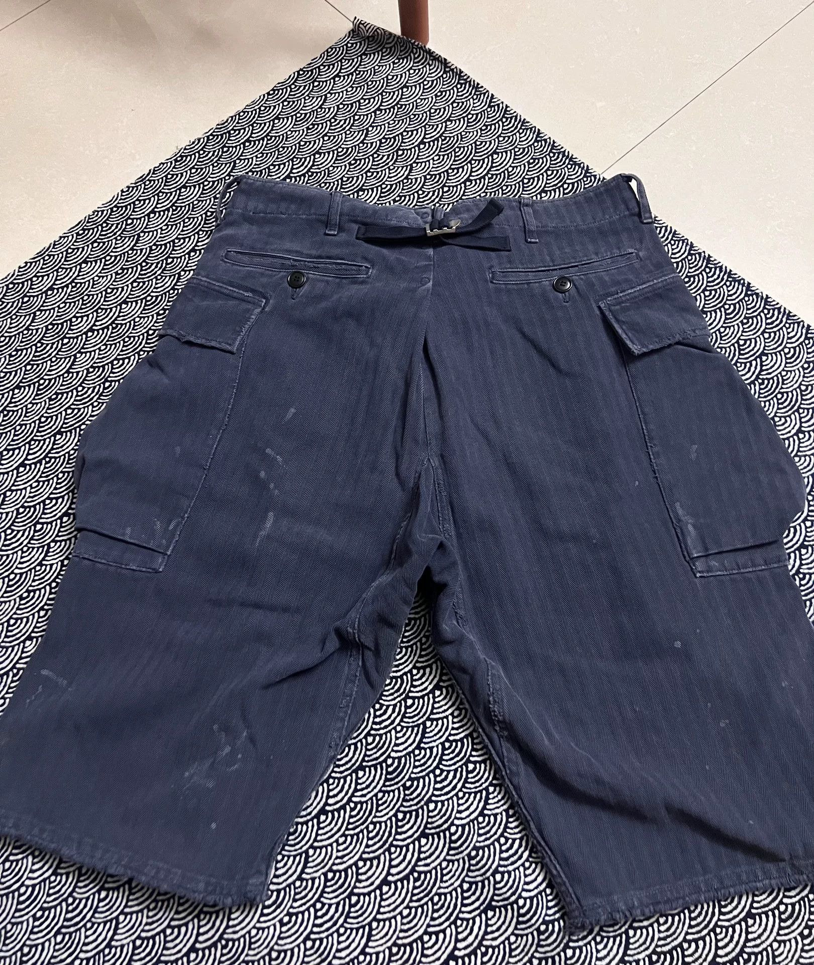 Visvim visvim 20SS Splatter Distressed Cargo Shorts Size US 26 / EU 42 - 2 Thumbnail