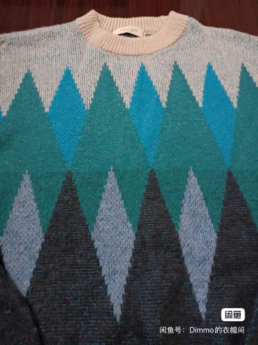 Public Rec Public Tokyo 21AW Gradient Nordic Sweater Size US S / EU 44-46 / 1 - 2 Thumbnail