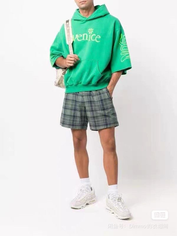 ERL ERL x CDG Green Daisy 3/4 Sleeve Hoodie Size US S / EU 44-46 / 1 - 7 Thumbnail