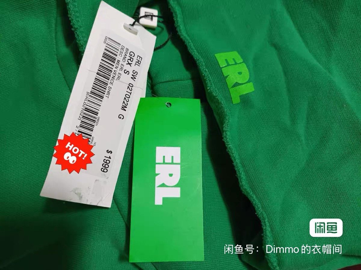 ERL ERL x CDG Green Daisy 3/4 Sleeve Hoodie Size US S / EU 44-46 / 1 - 3 Thumbnail