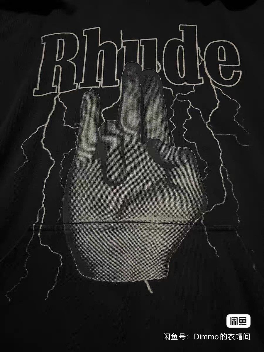Rhude RHUDE Lightning Palm Logo Hoodie Size US S / EU 44-46 / 1 - 2 Thumbnail
