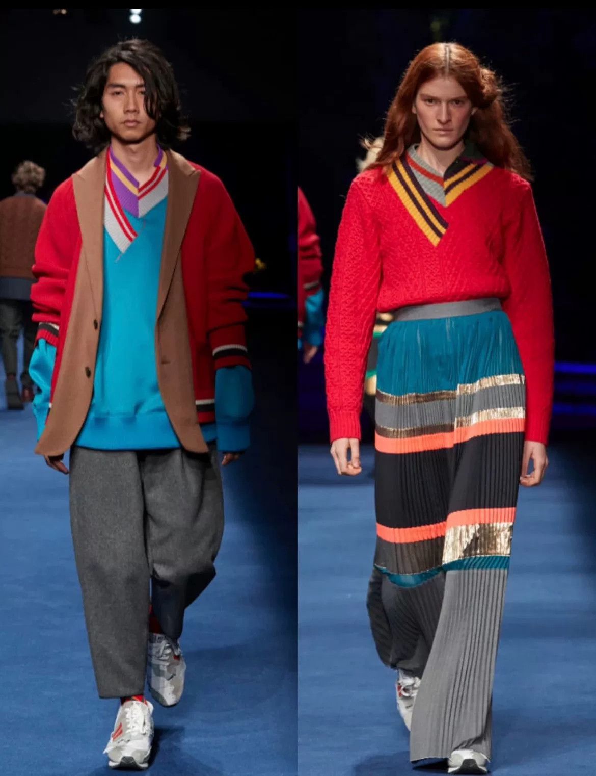 Sacai Kolor Irregular Knit Collar Space Cotton Sweatshirt Size US M / EU 48-50 / 2 - 6 Thumbnail