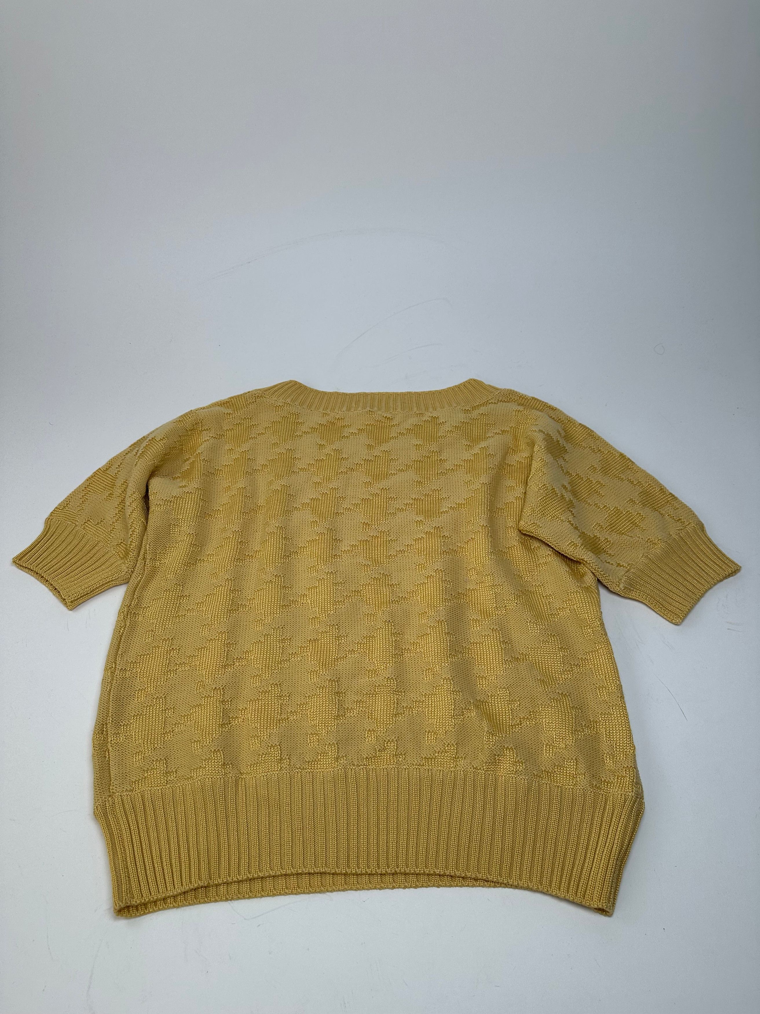 Dior Vintage Short Sleeve Wool Sweater Yellow M Size S / US 4 / IT 40 - 10 Thumbnail
