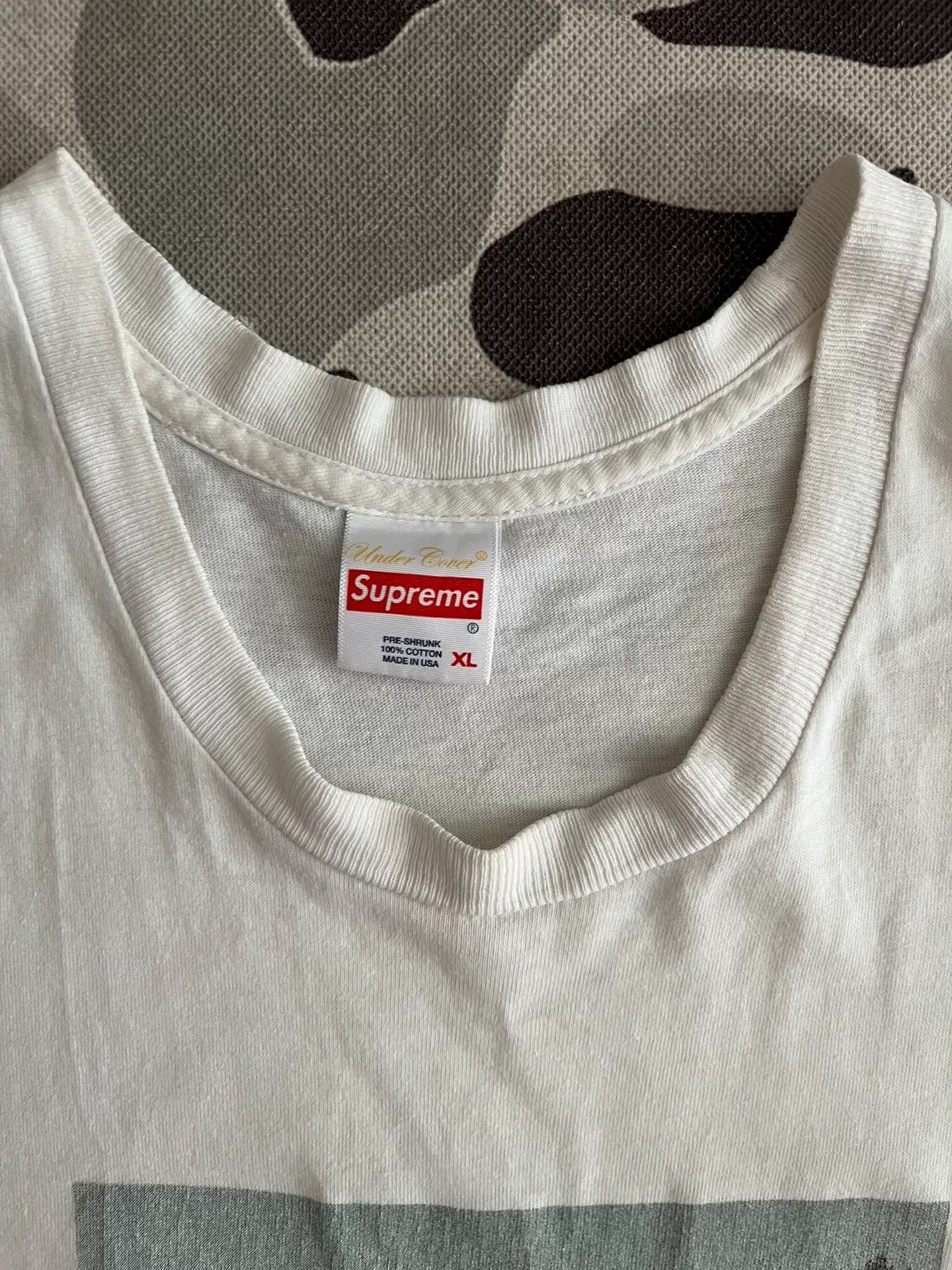 Supreme Supreme White UND T-Shirt Casual Size US XL / EU 56 / 4 - 2 Thumbnail